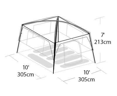 Eureka Copper Canyon LX 6-Person Camping Tent - Lightweight, Spacious Family Tent for Outdoor Adventures, Hiking & Backpacking Trips