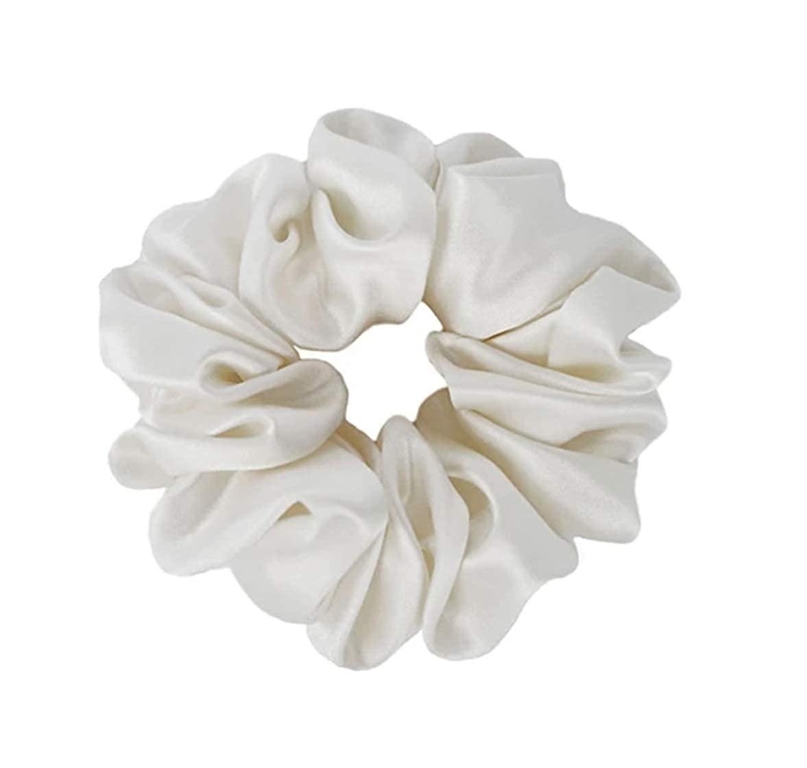 ANASVI Silk Satin Hair Scrunchies - Soft Elastic Hair Bands for Women & Girls (3-Pack) - Gentle No-Slip Hair Ties for Ponytails, Buns & Everyday Styling