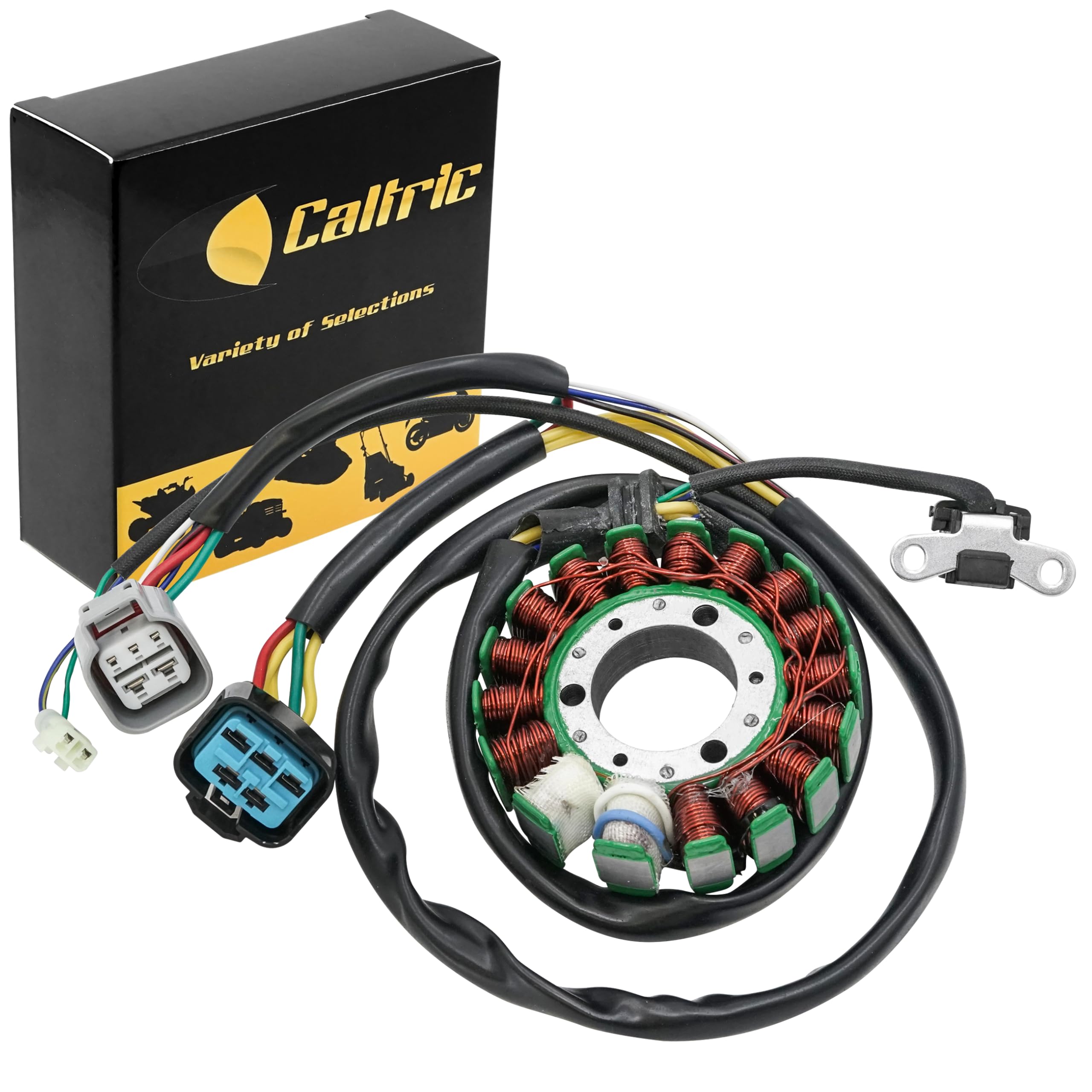 Caltric Stator Replacement for Honda TRX450R TRX-450R TRX 450R ATV (2006-2009 Models) - High Performance Magneto & Electrical System Part - Perfect for Off-Roading, Dune Riding & Trail Adventures