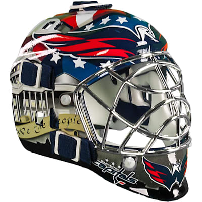 Washington Capitals Mini Goalie Mask - NHL Hockey Collectible & Decorative Display for Fans, Office & Man Cave Decor