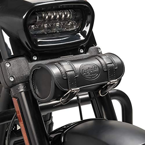 Ducati Scrambler Classic Black Tool Roll Bag - Heavy Duty Motorcycle Organizer for Tools & Accessories - Perfect for Road Trips, Garage Storage & Motorcycle Maintenance