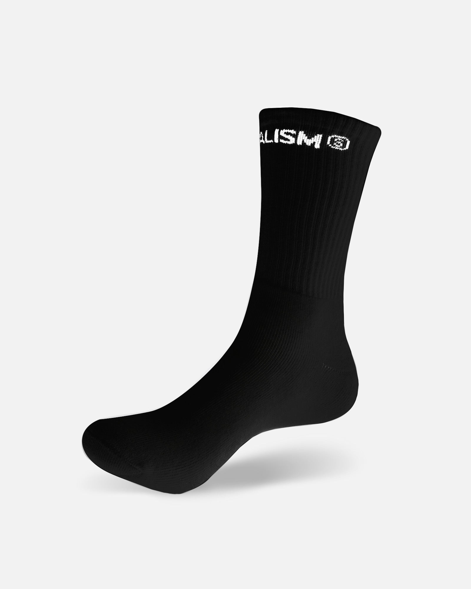 SSS Realism Core Logo Socks - Black - Comfortable & Stylish for Men & Women - Perfect for Casual Wear, Sports & Everyday Use