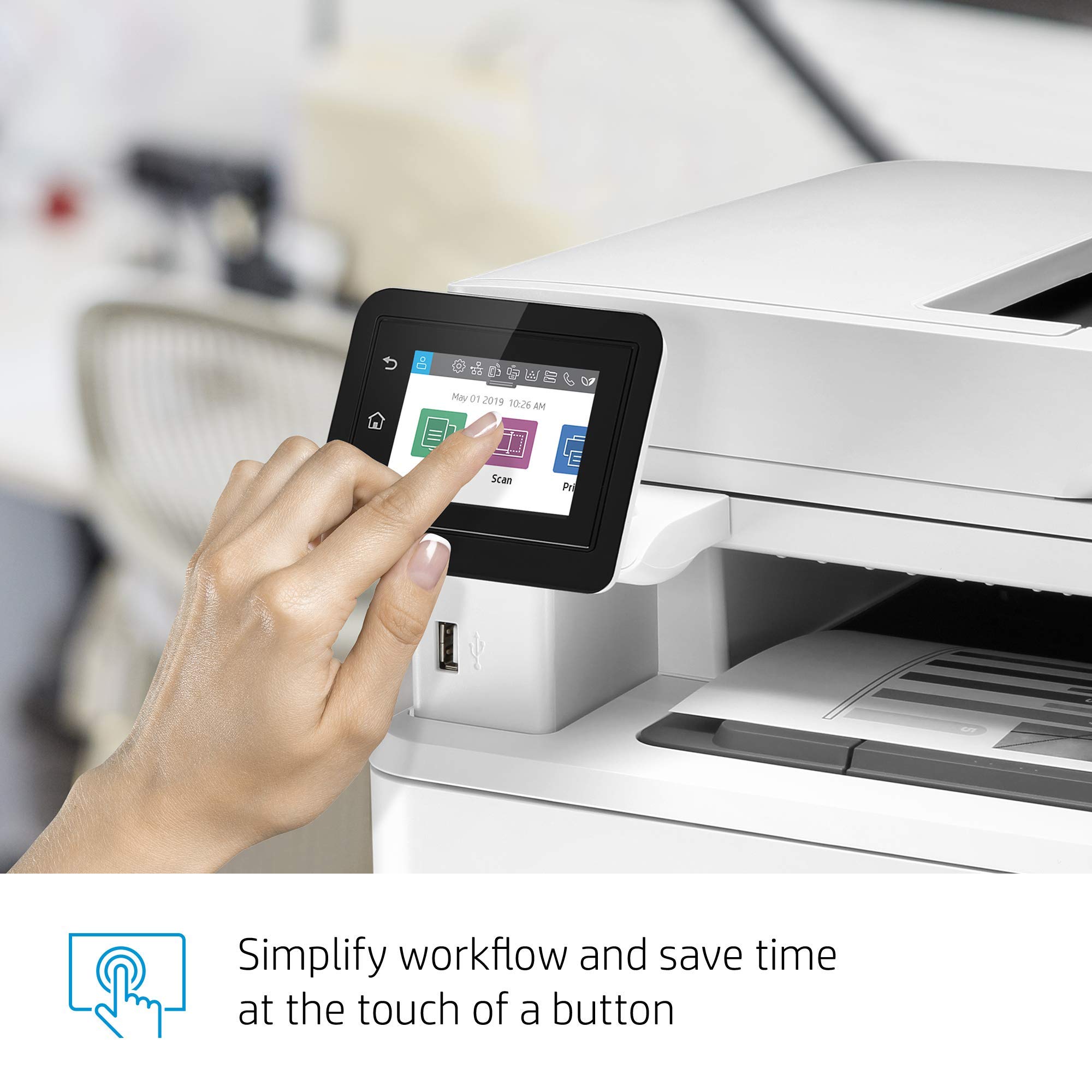 HP LaserJet Pro M428fdw Wireless All-in-One Laser Printer with Fax, Copy, Scan - Fast Printing, Mobile Printing (Renewed) - Perfect for Home Office & Small Business