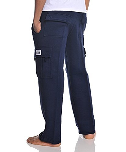 Pro Club Men's Heavyweight Fleece Cargo Pants - Warm Winter Work Pants for Outdoor Activities, Hiking & Casual Wear