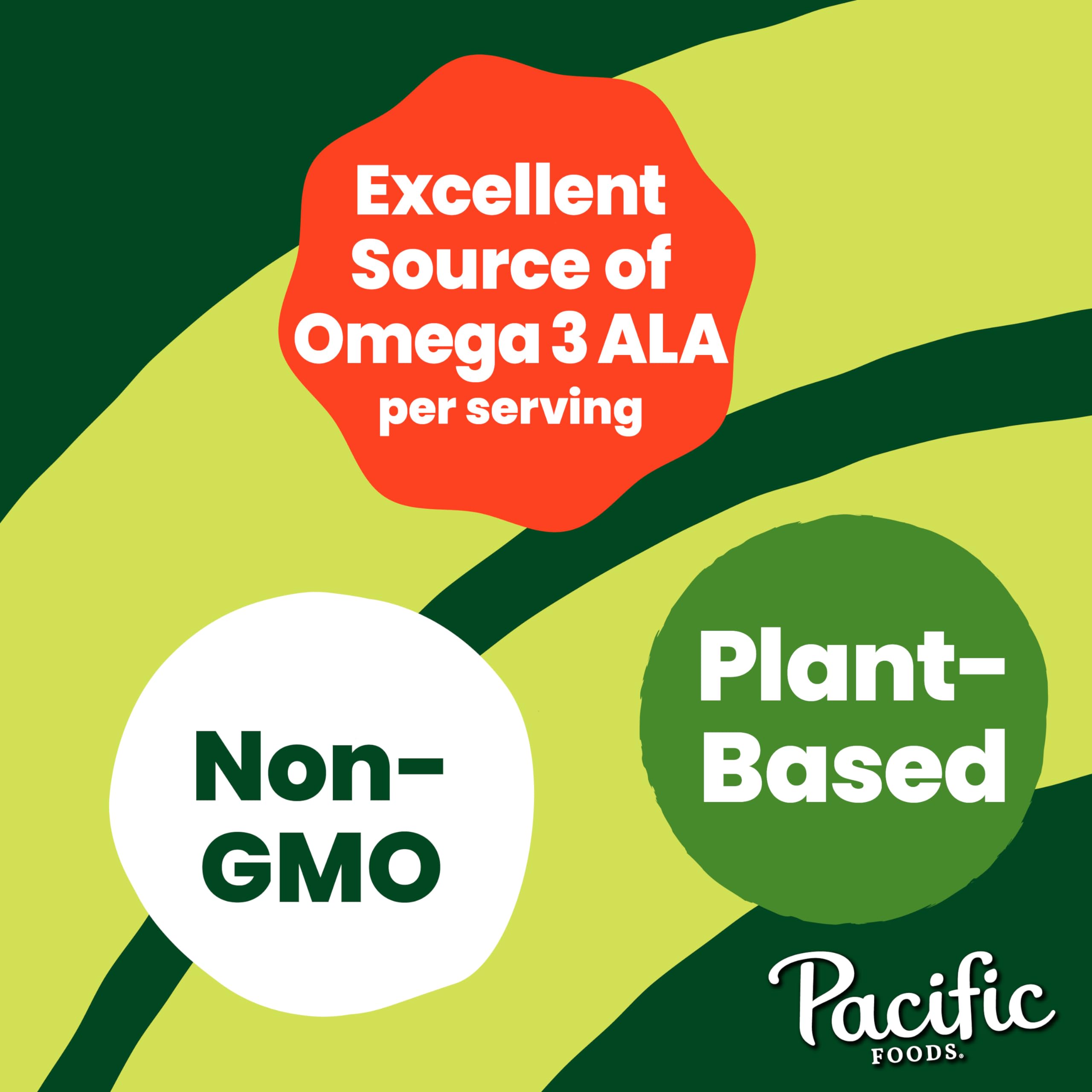 Pacific Foods Unsweetened Hemp Milk - Dairy-Free Plant Based Milk Alternative, 32 oz Carton - Perfect for Smoothies, Coffee & Vegan Baking