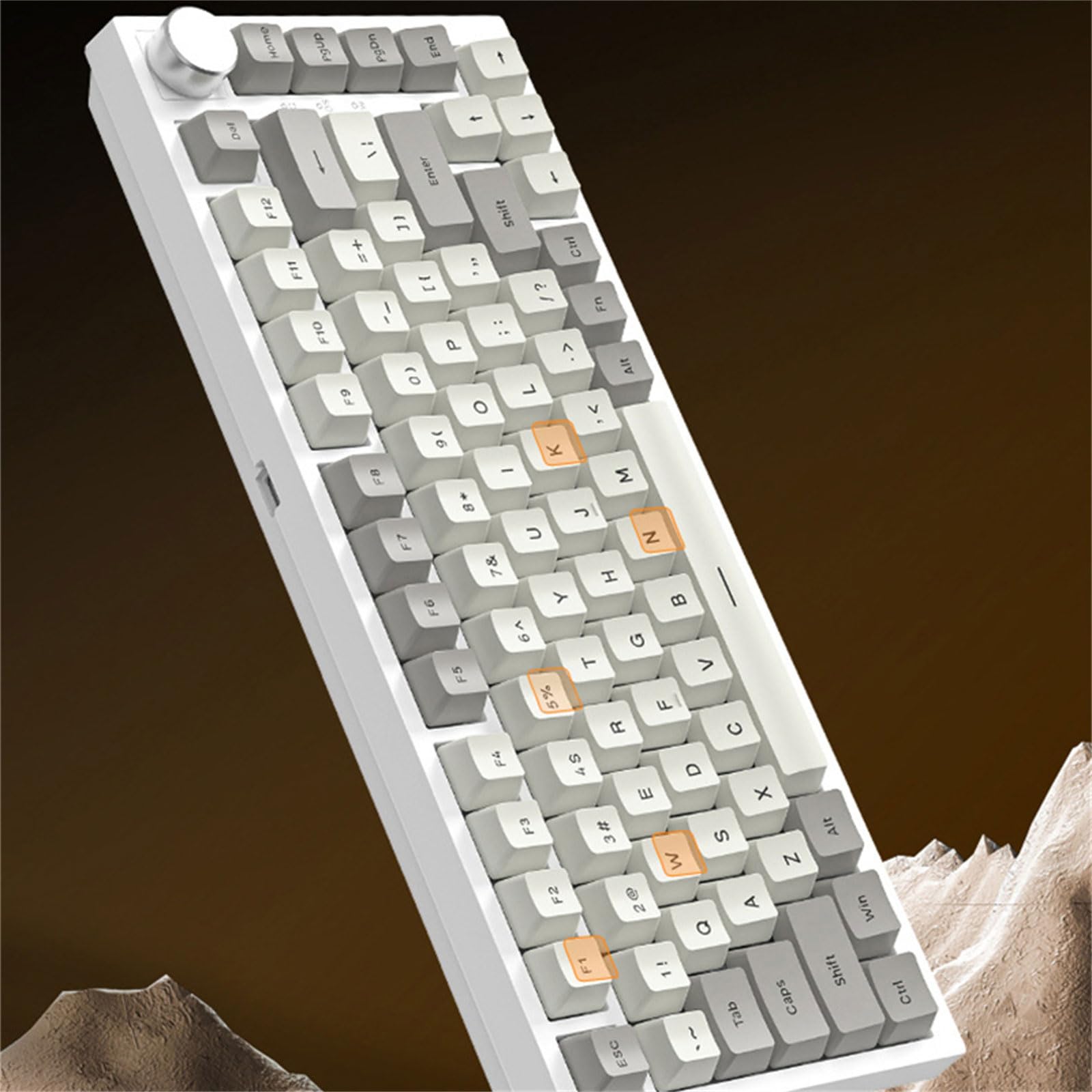 Xbiez 82-Key RGB Backlit Gaming Mechanical Keyboard - Programmable, Lightweight & Compact for PC, Laptop, Office - Perfect for Gaming, Typing & Workspace Efficiency