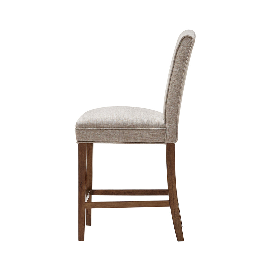 Modern Camel Counter Stool - Adjustable Height Bar Stool for Kitchen Island, Breakfast Nook & Home Bar - Comfortable Backless Stool with Footrest - Perfect for Dining, Entertaining & Small Spaces