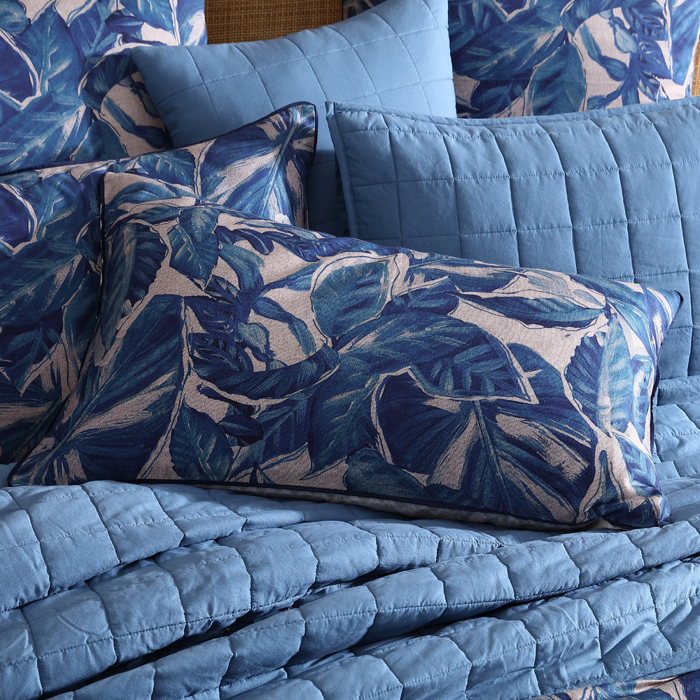 Elio Blue Quilt Cover Set King Size - Soft Luxury Bedding Set for Comfortable Sleep - Perfect for Master Bedroom, Guest Room & Hotel Decor