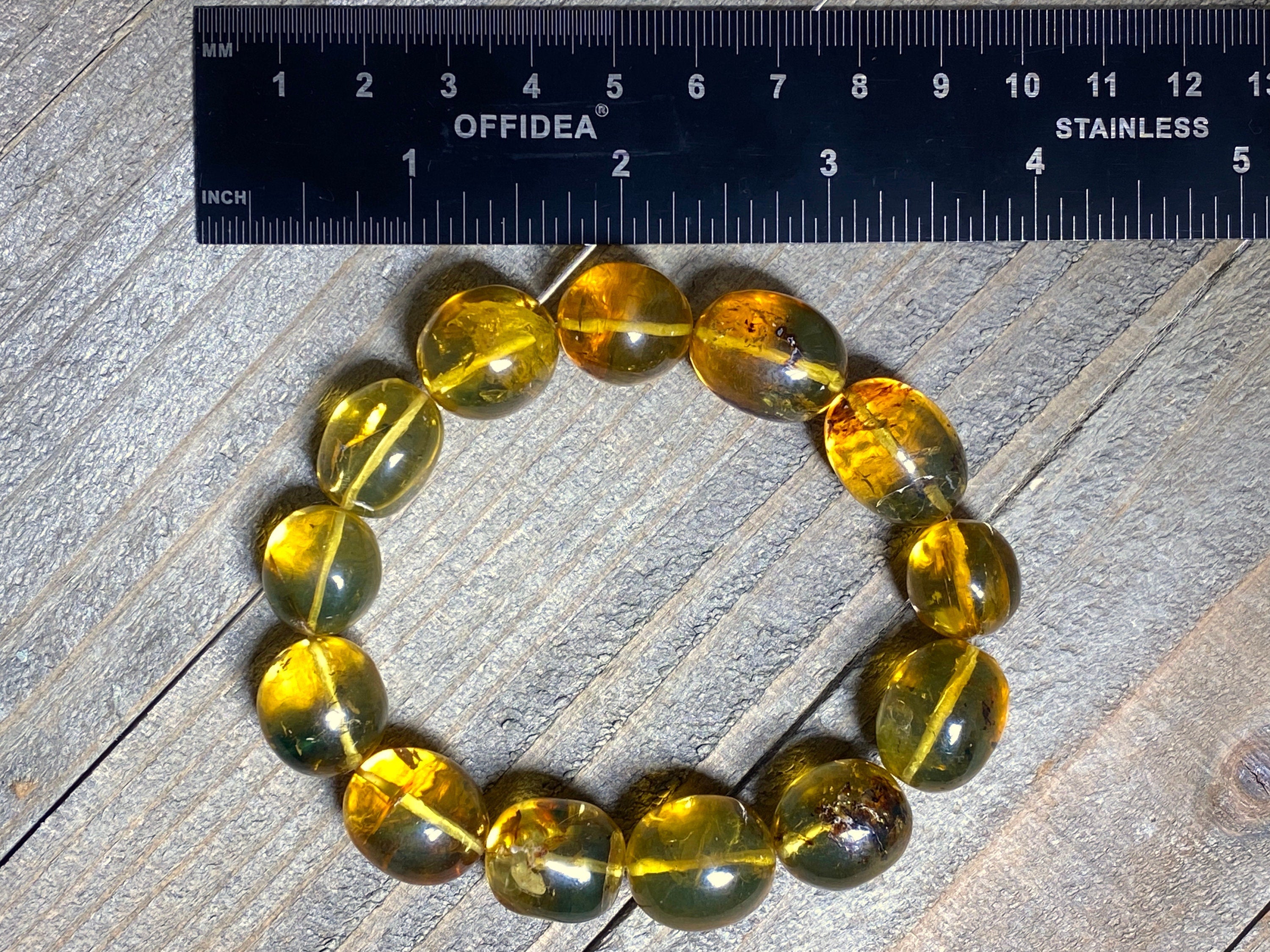 Handmade Mexican Amber Crystal Beaded Bracelet - Natural Healing Stones for Women, Unisex Jewelry Gift | Perfect for Meditation, Yoga & Spiritual Wellness