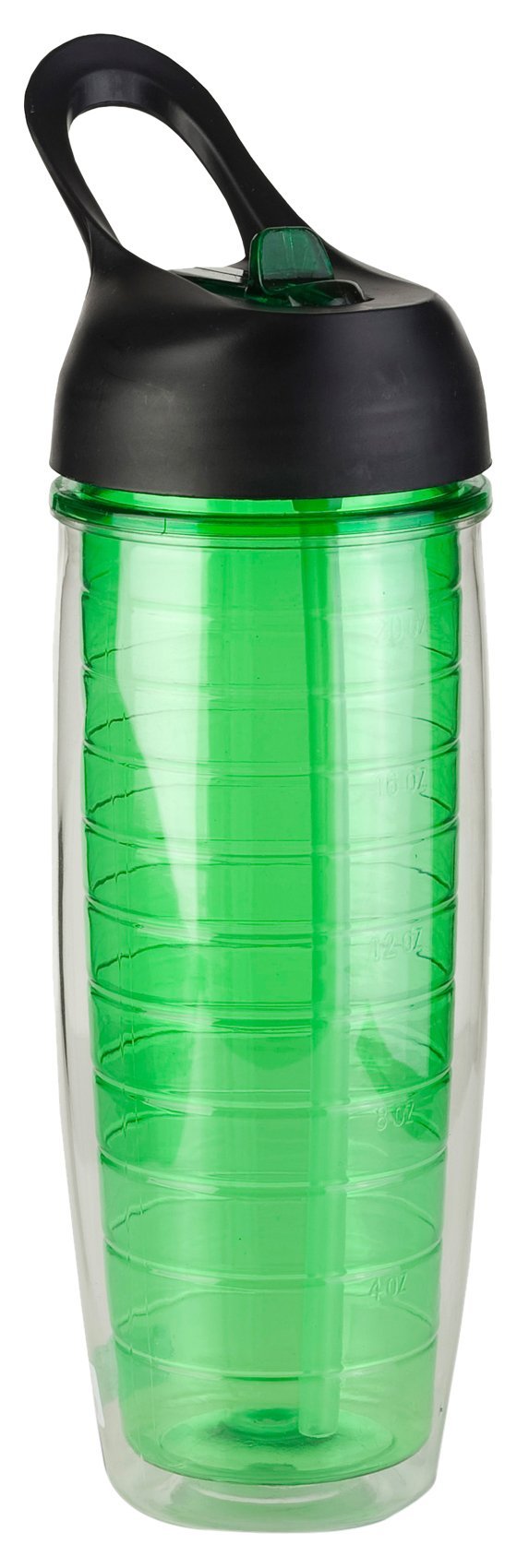 Zees Inc BPA-Free Tritan Water Bottle with Leak-Proof Lid - 20oz Reusable Sports Water Bottle for Gym, Hiking & Travel - Eco-Friendly Green Portable Drink Container