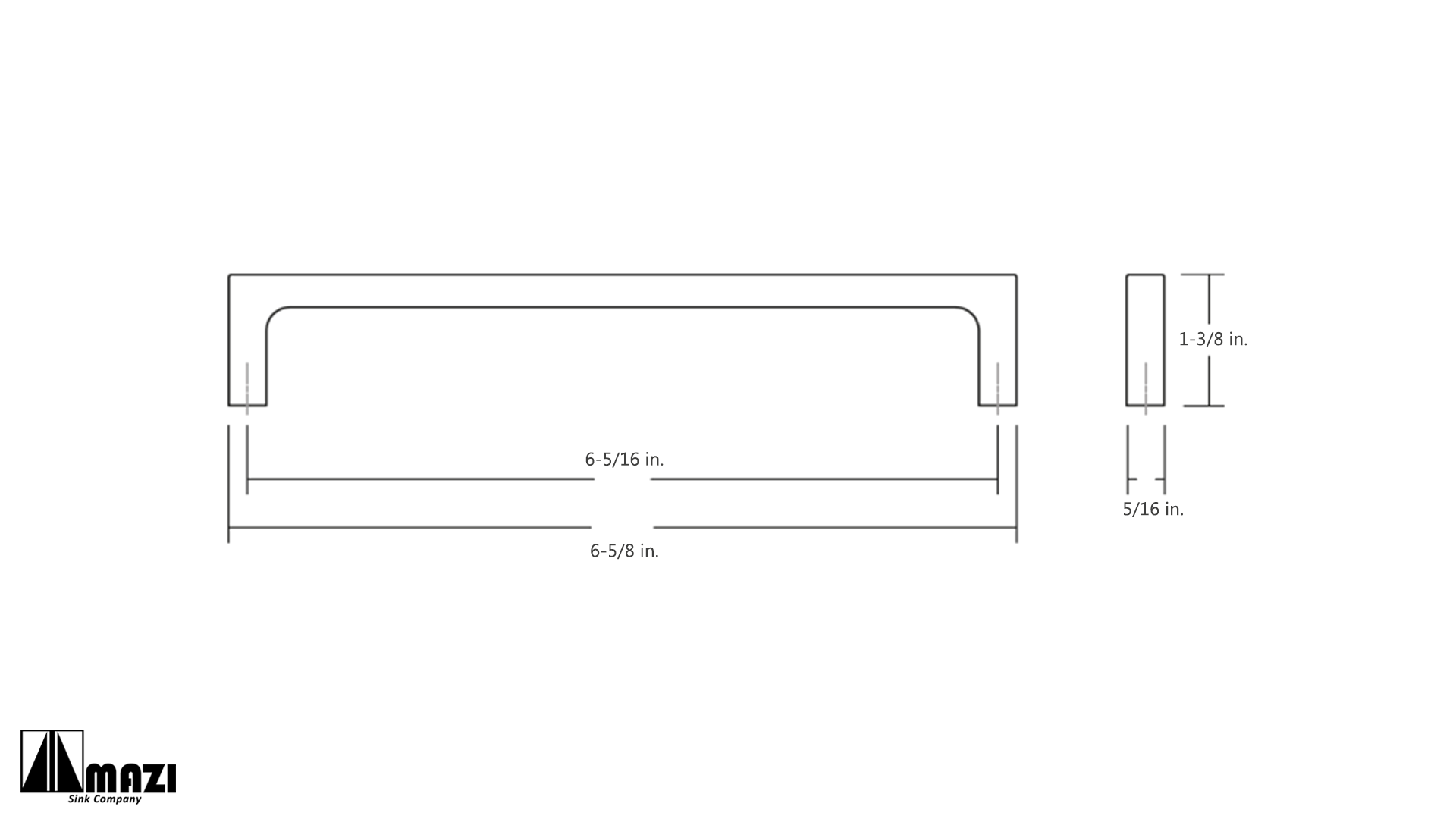 PURA 0487 Cabinet Handle - Polished Chrome Finish for Kitchen & Bathroom Cabinets, Drawers, and Furniture Hardware