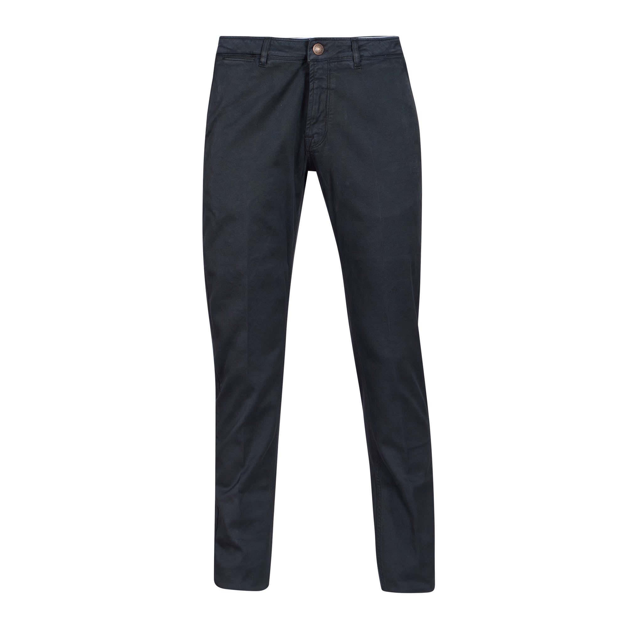 FRADI Men's Navy Blue Dress Pants - Slim Fit Business Casual Trousers for Office, Wedding & Formal Events