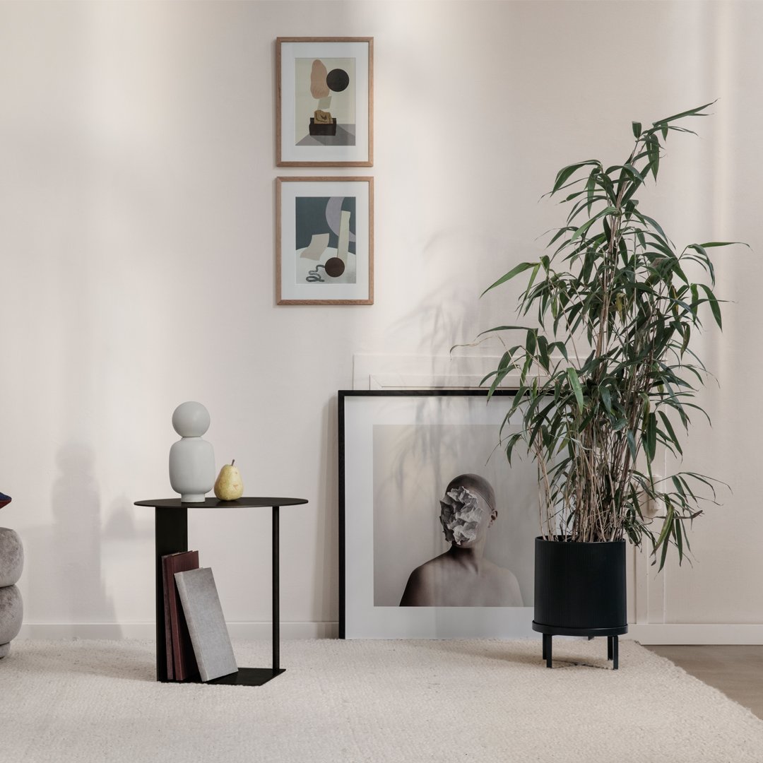 Ferm Living Bao Planter - Modern Ceramic Flower Pot for Indoor Plants, Succulents & Home Decor - Perfect for Living Room, Bedroom & Office Spaces