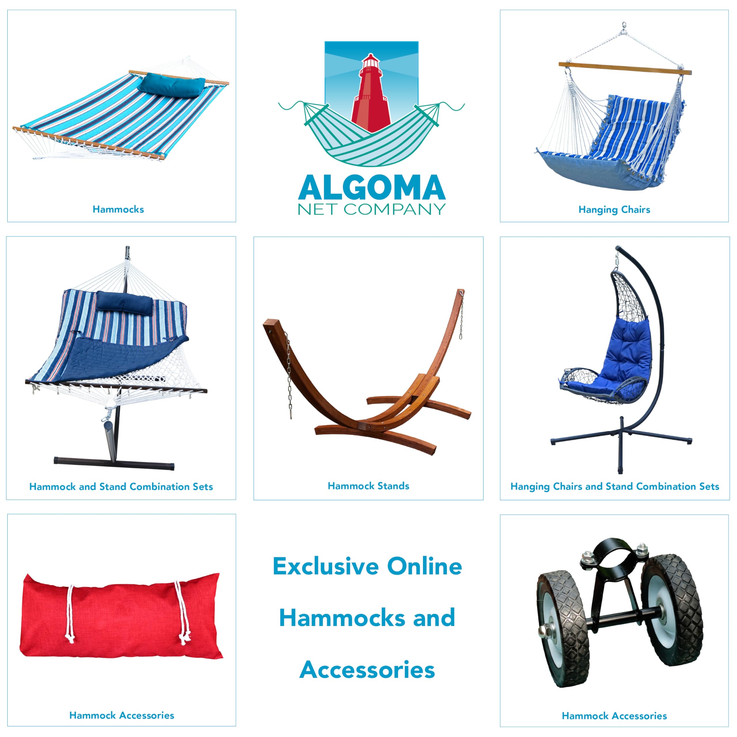 13' Cotton Rope Hammock with Pillow - Comfortable Outdoor Swing Bed for Patio, Backyard, Beach & Camping - Algoma Net Relaxation Hammock