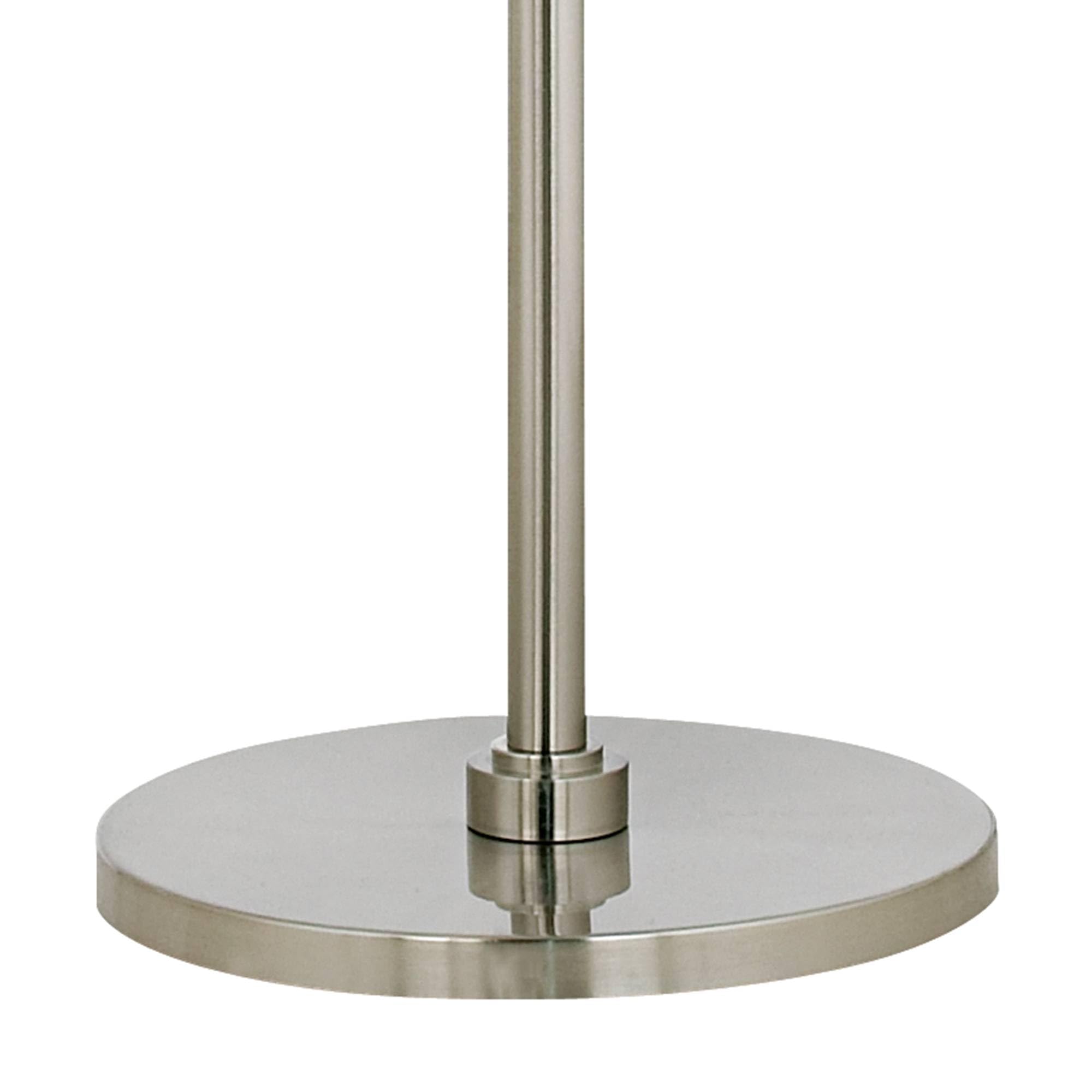 Modern Spring Giclee Print Shade Arc Floor Lamp - Adjustable Reading Light for Living Room, Bedroom & Office Decor