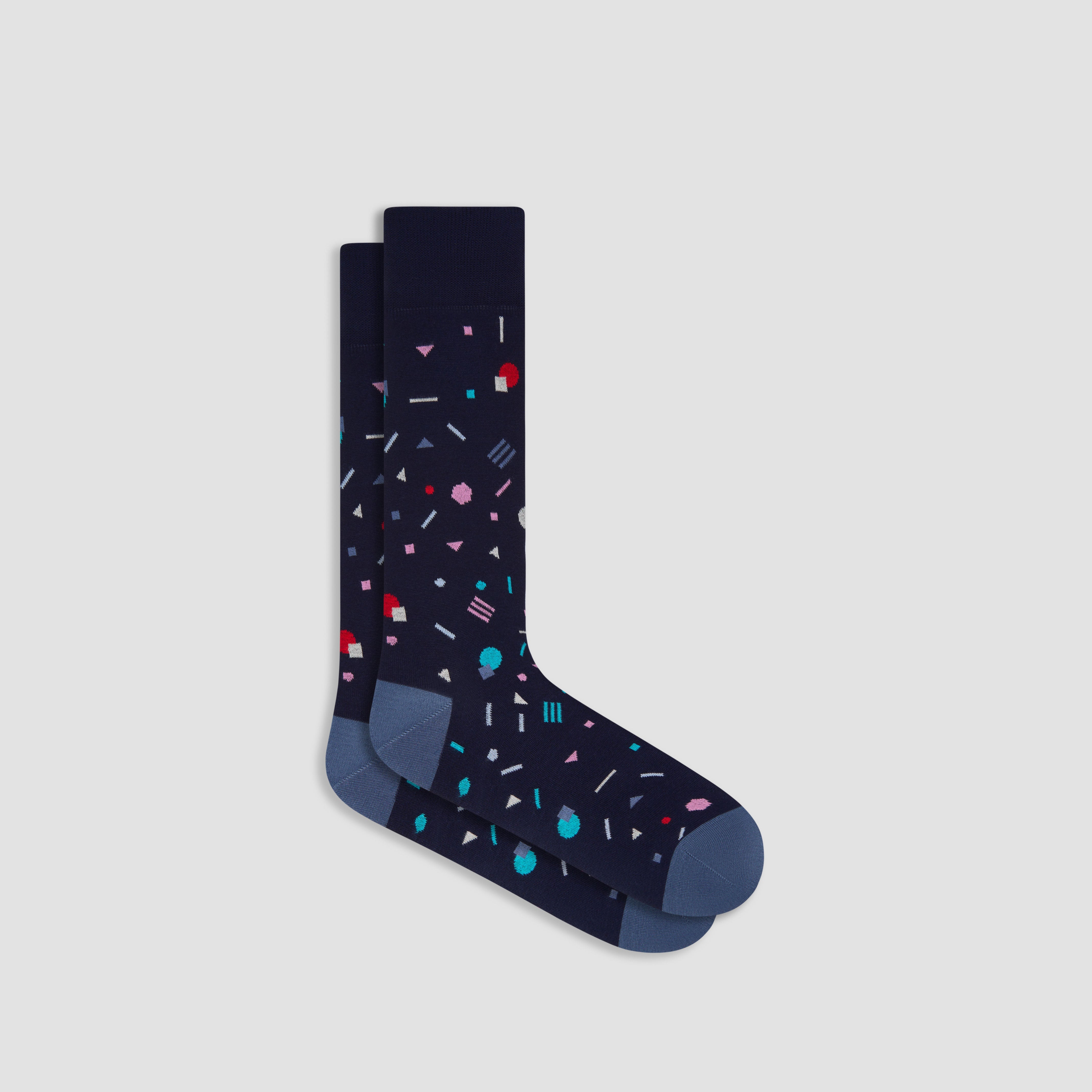 Stylish Geometric Print Mid Calf Socks for Women & Men - Trendy Crew Length Casual & Athletic Socks - Perfect for Workouts, Running, Yoga & Everyday Fashion