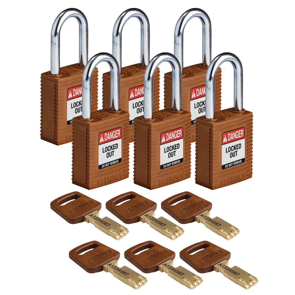 Brady SafeKey Lockout Padlock - 1.5