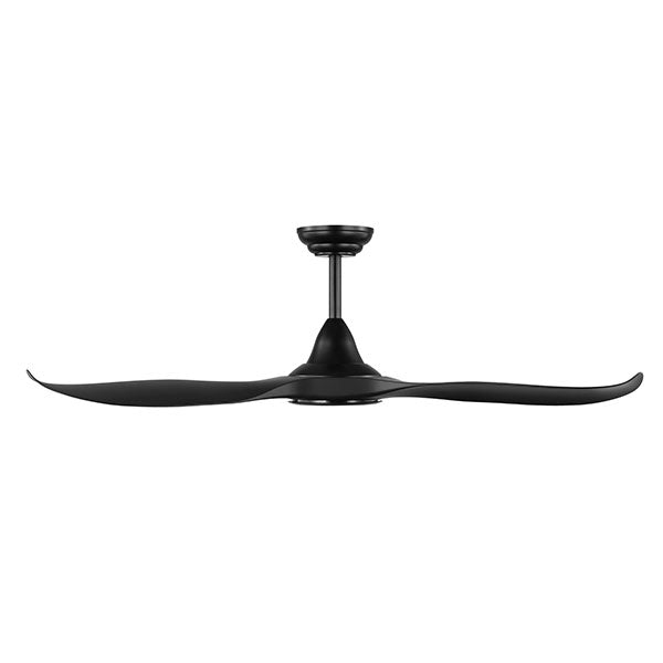 Eglo Noosa 52 Inch 132cm DC Ceiling Fan with 18W LED CCT Light in Black - Energy Efficient Quiet Operation for Living Room, Bedroom, and Office