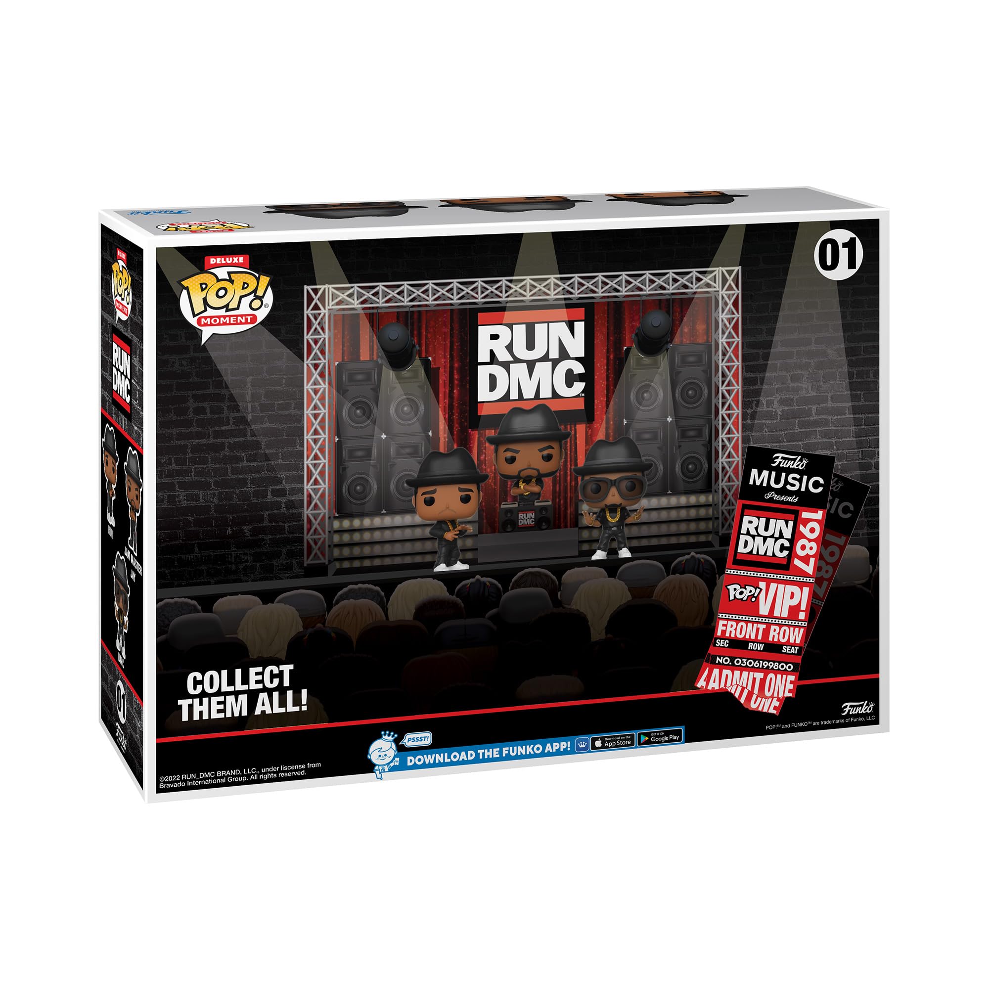 Funko Pop! Deluxe Run DMC in Concert Vinyl Figure - Limited Edition Collectible for Music Fans & Pop Culture Enthusiasts - Perfect for Home Decor, Office Display & Gift Giving