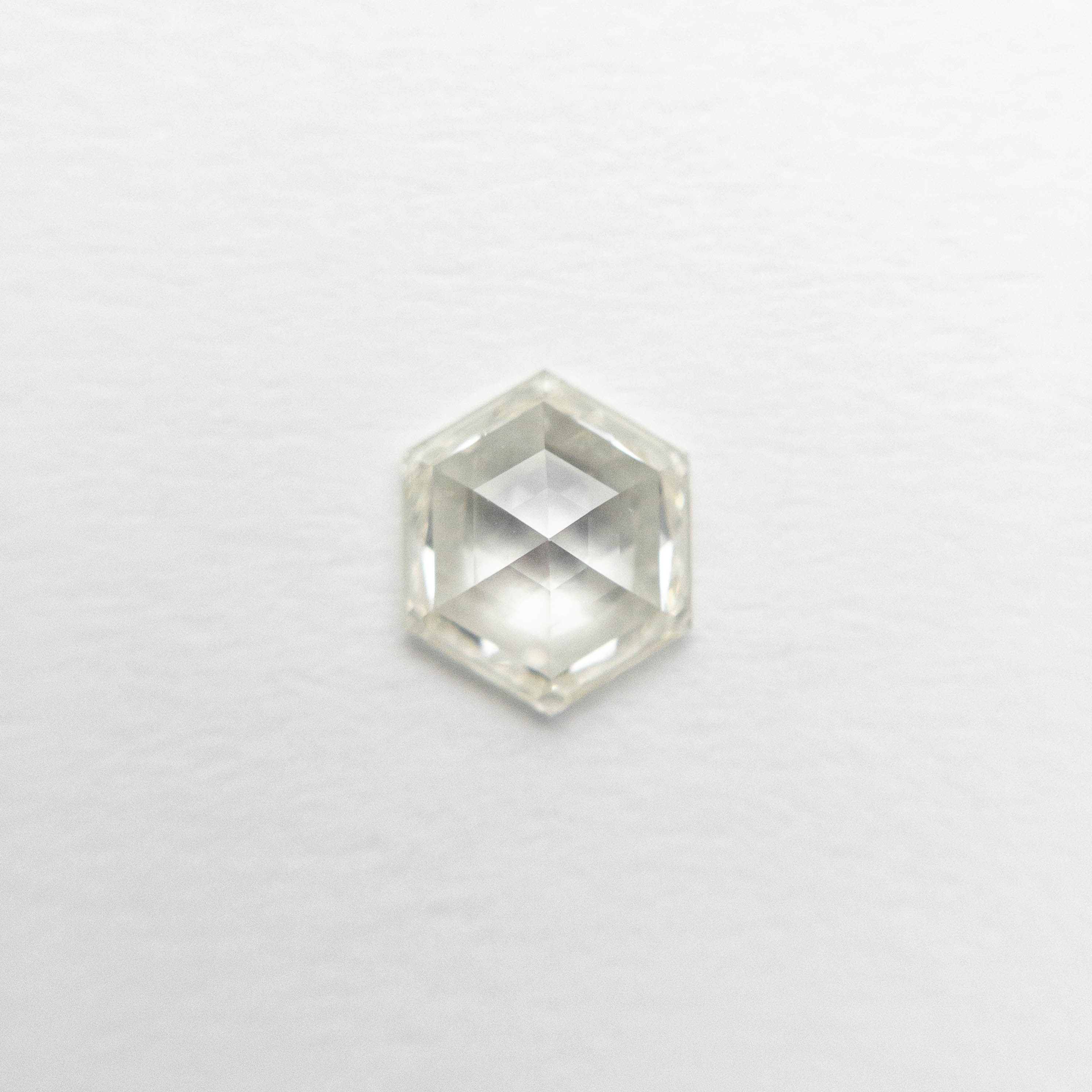 0.50ct VS1 K Hexagon Rose Cut Diamond (5.96x4.96x2.34mm) - Ideal for Engagement Rings & Unique Jewelry Designs