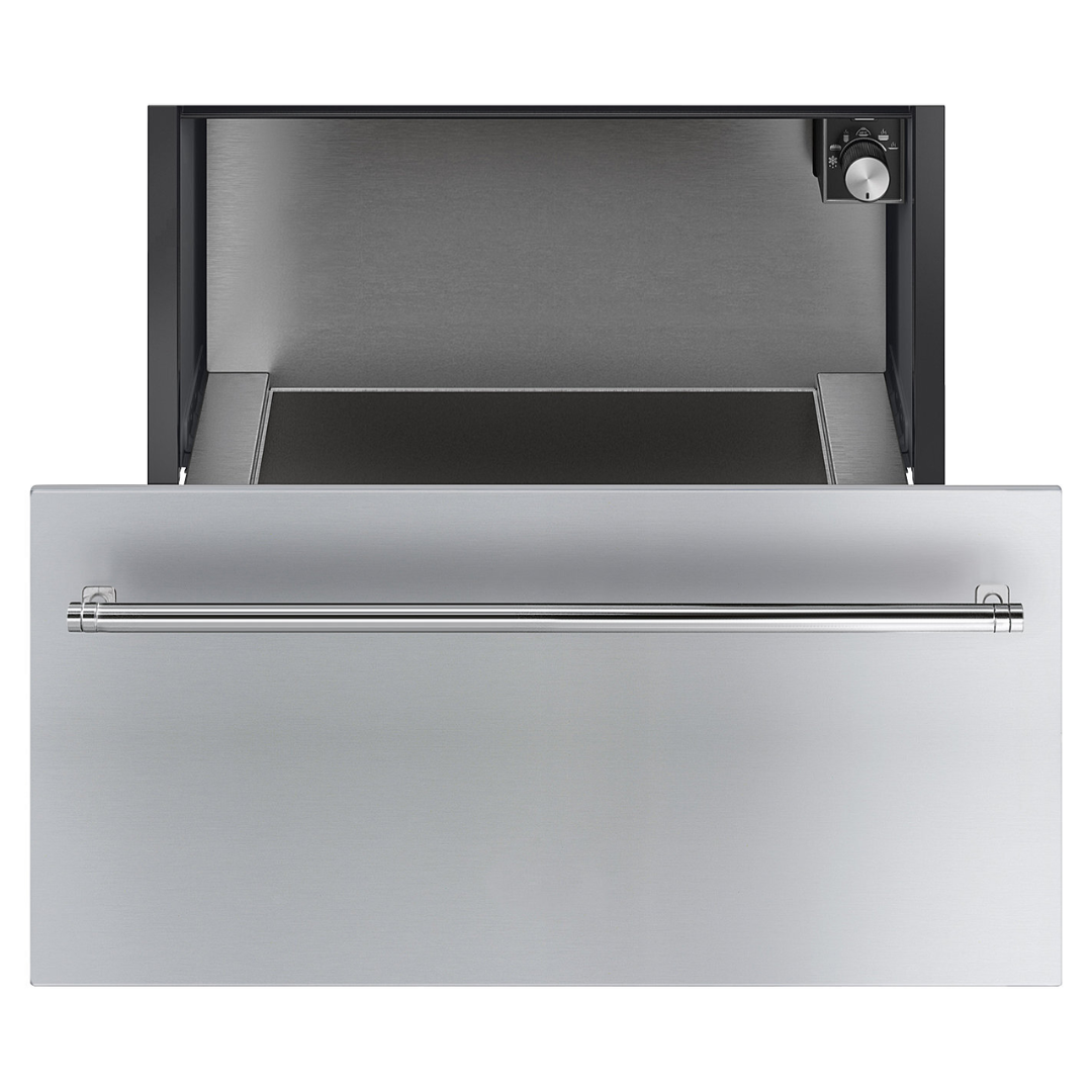 Smeg CR329X Classic 29cm Stainless Steel Warming Drawer - Perfect for Keeping Food Warm Before Serving in Restaurants, Kitchens & Buffets