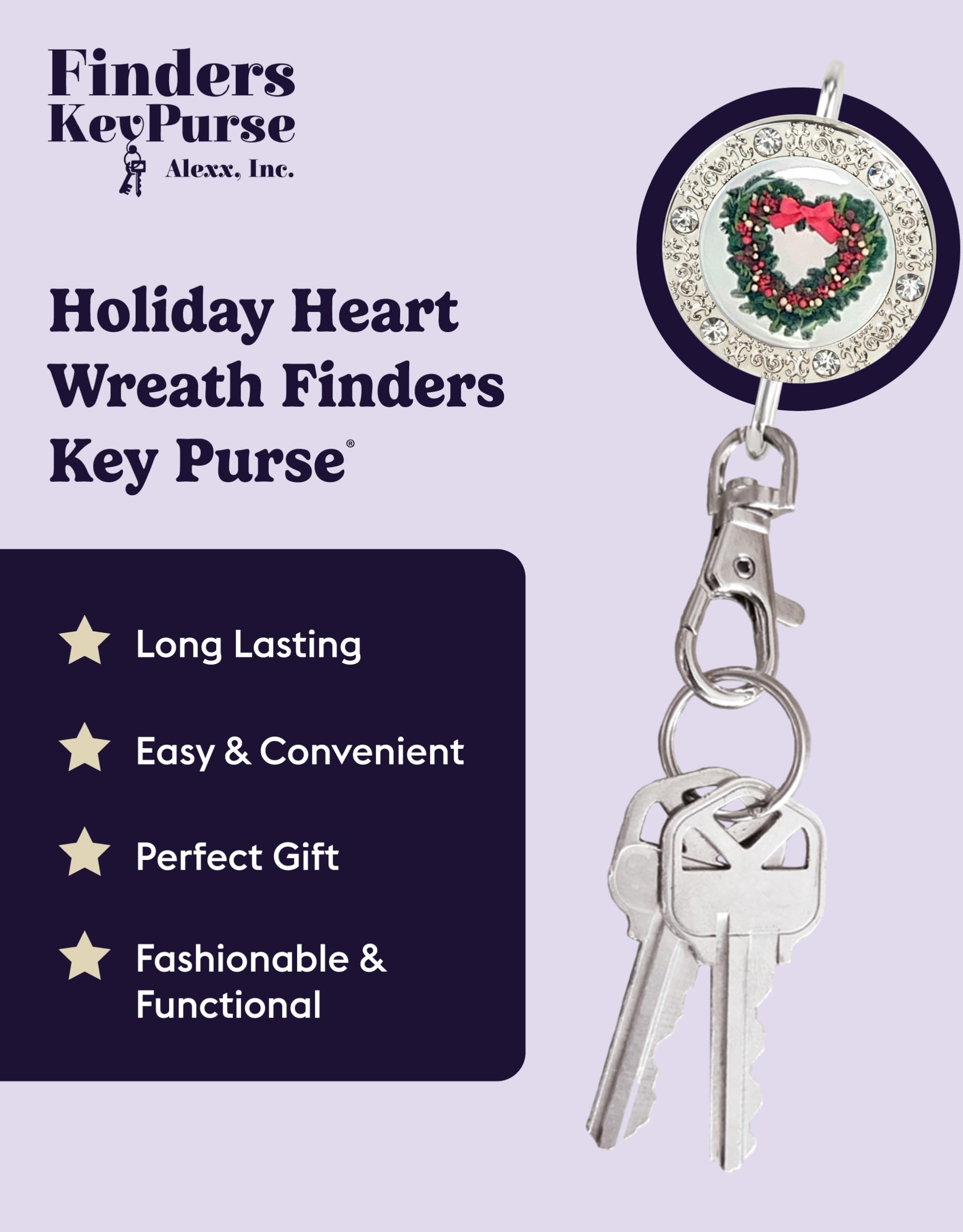 Women's Key Finder Keychain - Cute Bag Charm & Purse Organizer Accessory | Perfect Gift for Mom, Wife, Daughter | Ideal for Key Organization & Handbag Decor