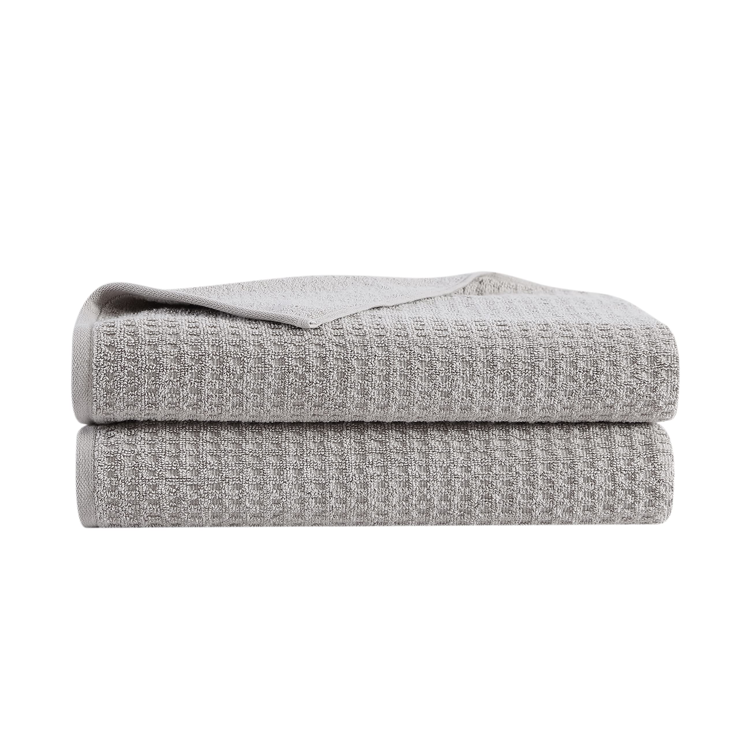 Tommy Bahama Premium Bath Towels Set of 2 - Ultra Soft, Highly Absorbent & Quick-Drying, Low Linting & Fade Resistant, Oeko-Tex Certified for Safety - Northern Pacific Grey - Perfect for Spa, Beach & Luxury Bathroom Essentials