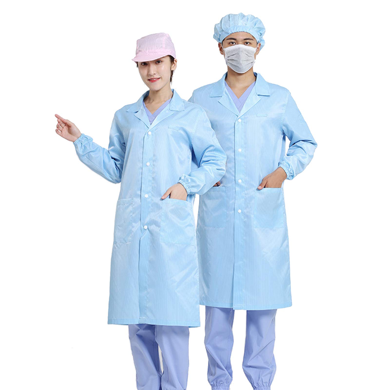 High Temperature Resistant Protective Coat - 10 Pack XL | Static Clean Clothing for Food, Electronics & Factory Workshop | Durable Workwear for Industrial & Laboratory Use