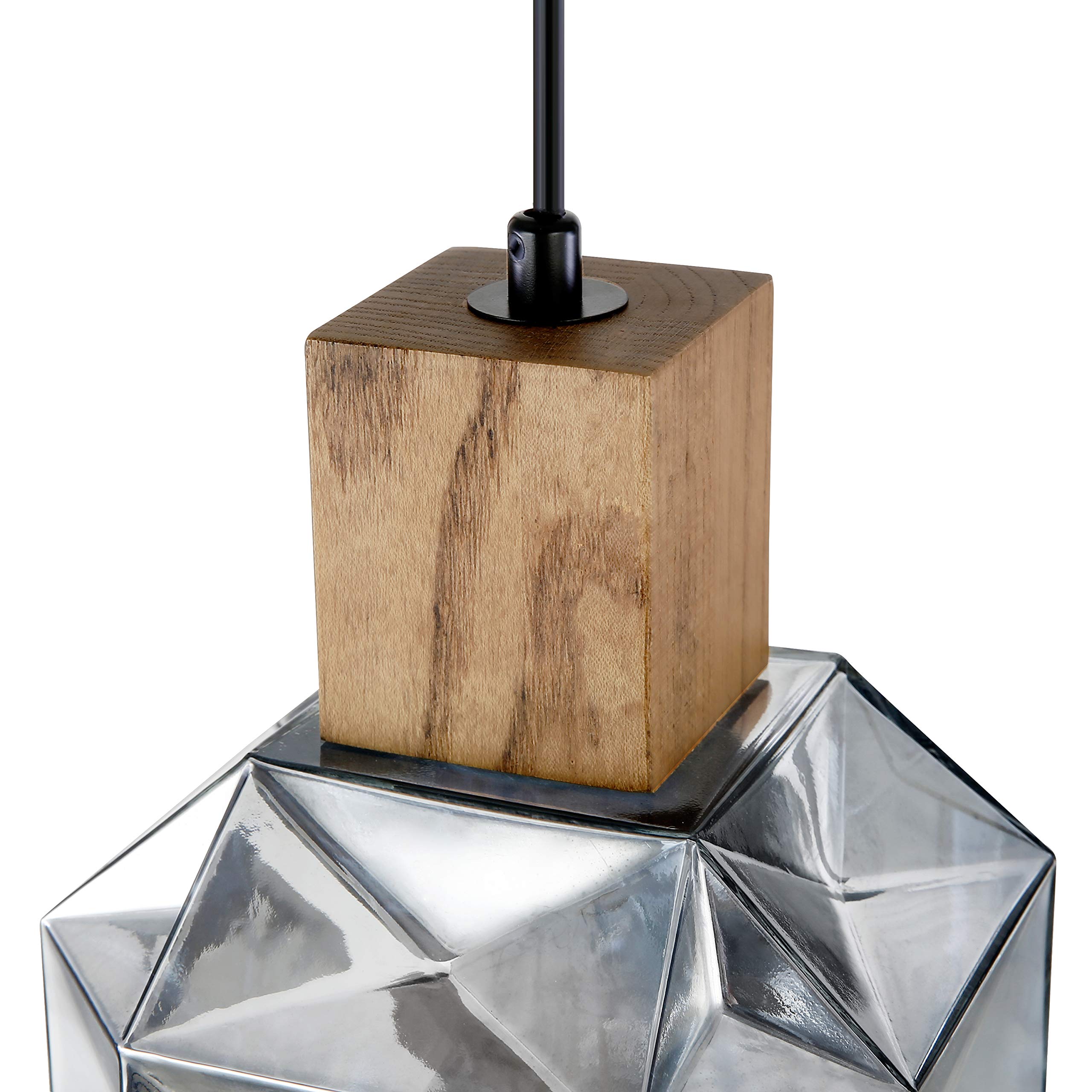 LS-C396-CH Cassis Pendant Light in Chrome Finish - Modern Hanging Fixture for Dining Room, Kitchen Island & Bedroom Lighting