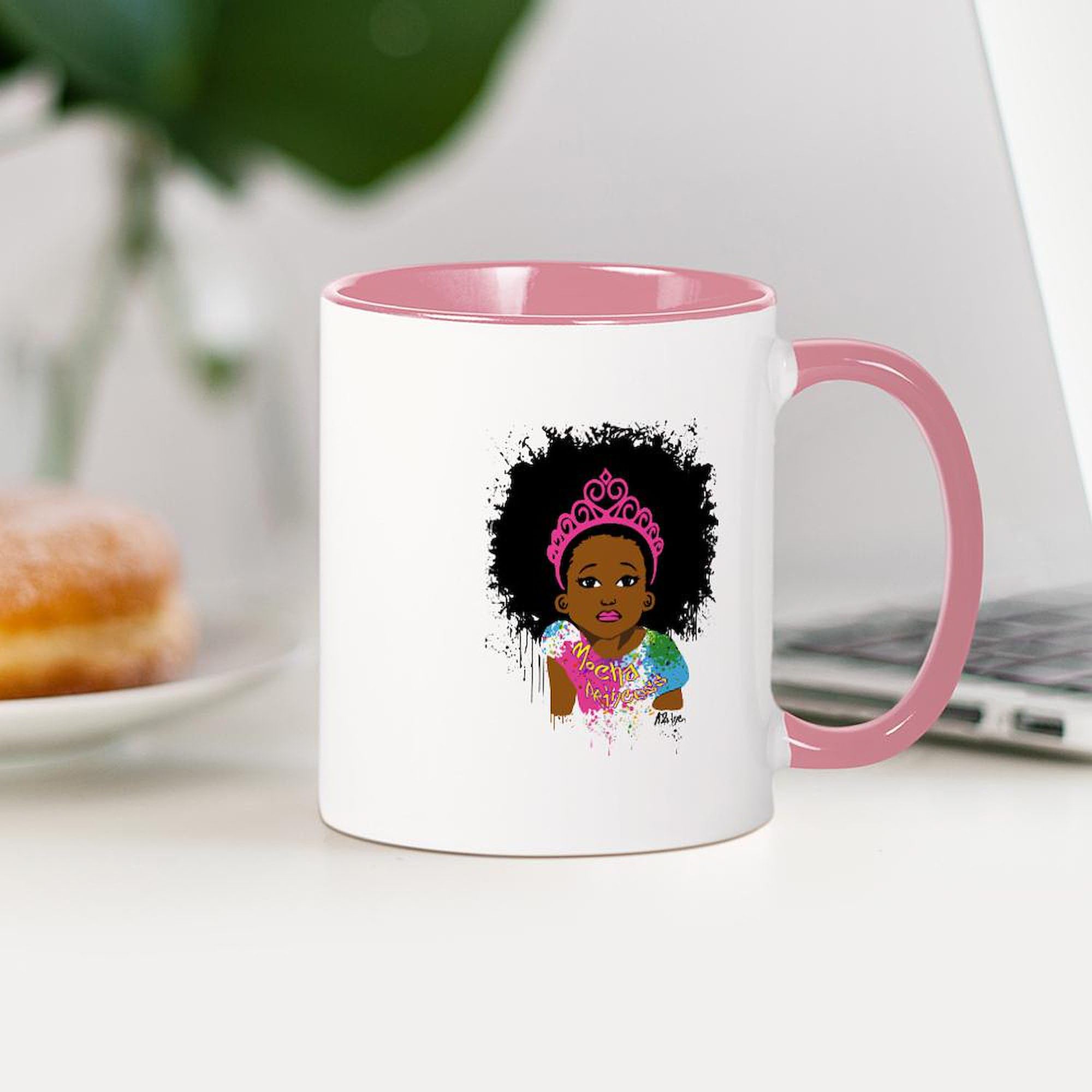 CafePress Mocha Princess 11 oz (325 ml) Ceramic Coffee Mug - Perfect for Tea, Hot Chocolate & Office Use