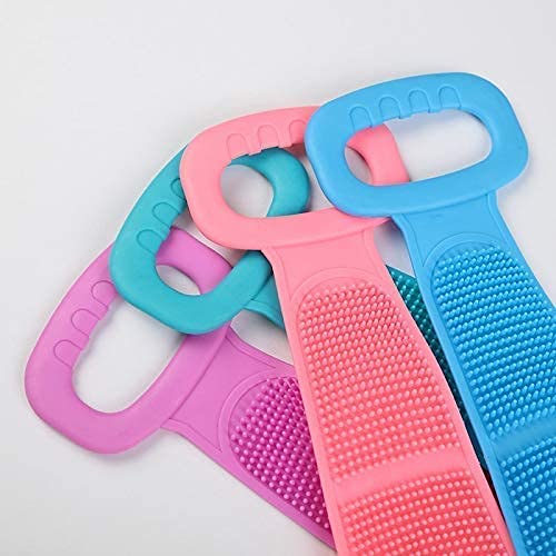 JOTKAPARKASH Body Back Scrubber - Dual-Sided Exfoliating Brush for Deep Skin Cleansing & Dead Skin Removal - Shower Massage Scrub Belt - Easy to Clean (2-Pack) - Perfect for Spa, Bath & Home Relaxation