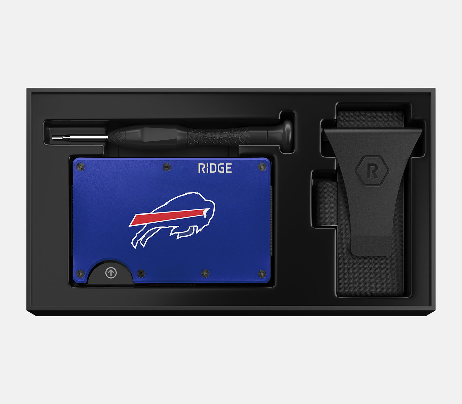 Ridge Wallet for Men - Slim RFID Blocking Front Pocket Wallet - Buffalo Bills NFL Team Design - Perfect for Everyday Carry & Gameday Accessories