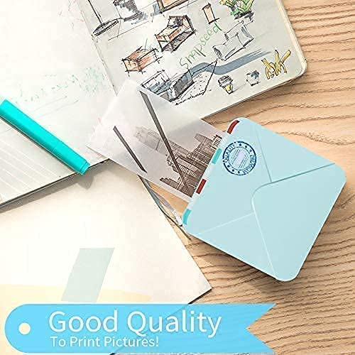 Phomemo M02S Portable Bluetooth Thermal Printer - Compact Photo Printer for iOS & Android with 3 Rolls Transparent White Paper | Perfect for Planning Journals, Study Notes, Art Projects, Office Work & Gift Giving | Ideal for Students, Artists & Professionals On-the-Go