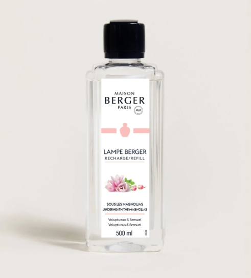 Maison Berger Home Fragrance - Underneath the Magnolias Scented Oil Refill 500ml | Long-Lasting Floral Aroma for Living Room, Bedroom & Office | Premium Home Air Freshener