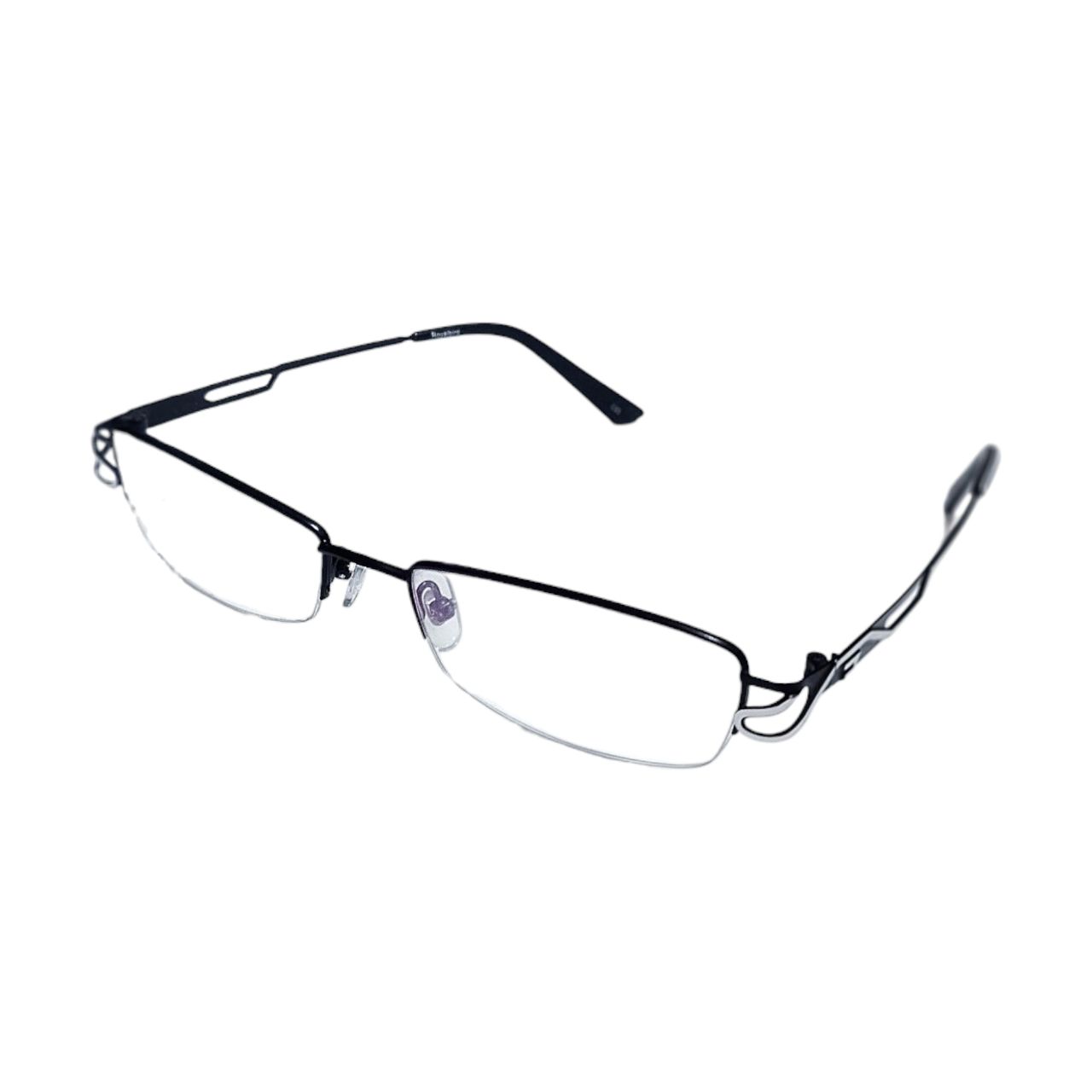 Stylish Black Supra Half Rimless Computer Glasses for Women 6592BK - Blue Light Blocking & Anti-Eye Strain for Office Work & Gaming