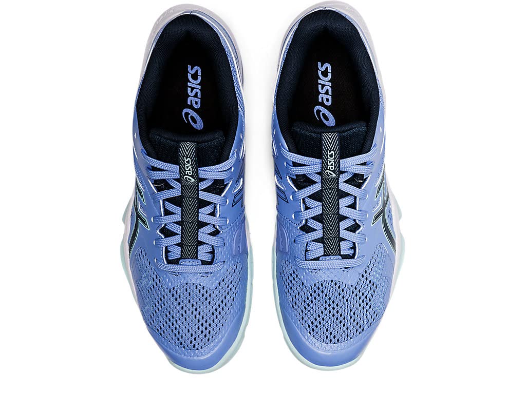 ASICS Women's GEL-BLADE 8 Tennis Shoes for Women - Lightweight Court Sneakers with Gel Cushioning, Size 7, Periwinkle Blue/French Blue - Perfect for Indoor & Outdoor Tennis, Badminton, and Volleyball