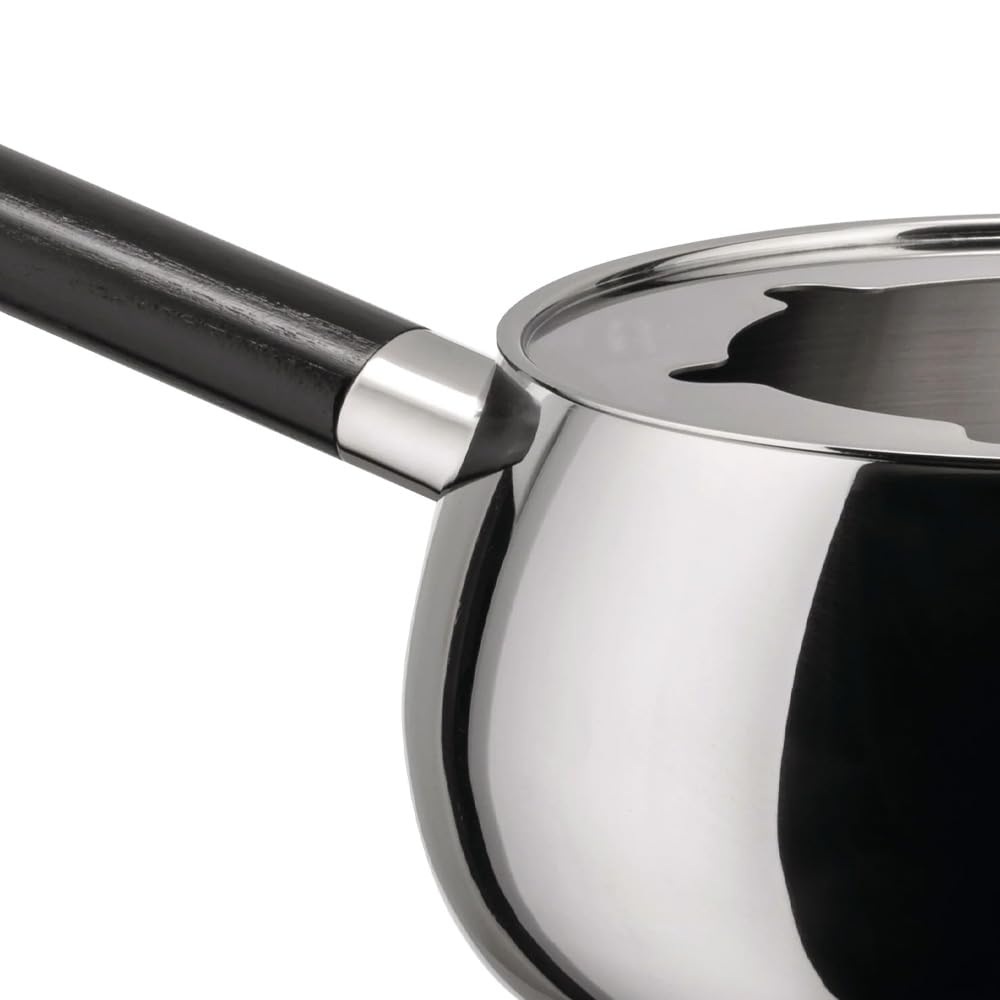 Alessi Mami Bourguignonne 3-Piece Silver Flatware Set - Elegant Stainless Steel Cutlery for Fine Dining & Dinner Parties