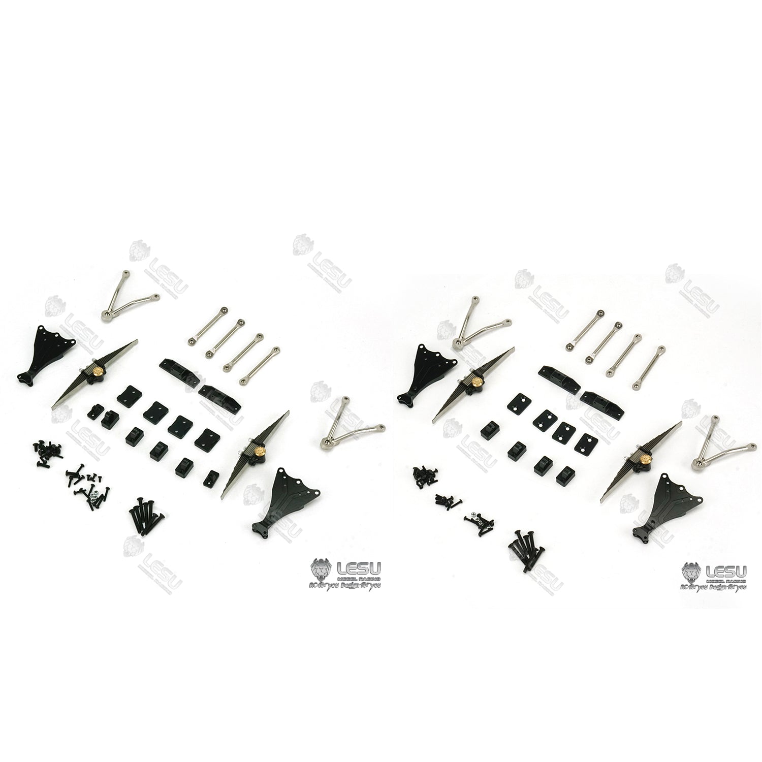 1/14 RC LESU A0009 3-Way Dumper Truck Metal Power Rear Suspension Lift Kit - TAMIYA Car Replacement Parts for DIY Model Building | Off-Road Racing & Heavy Load Simulation Scenes