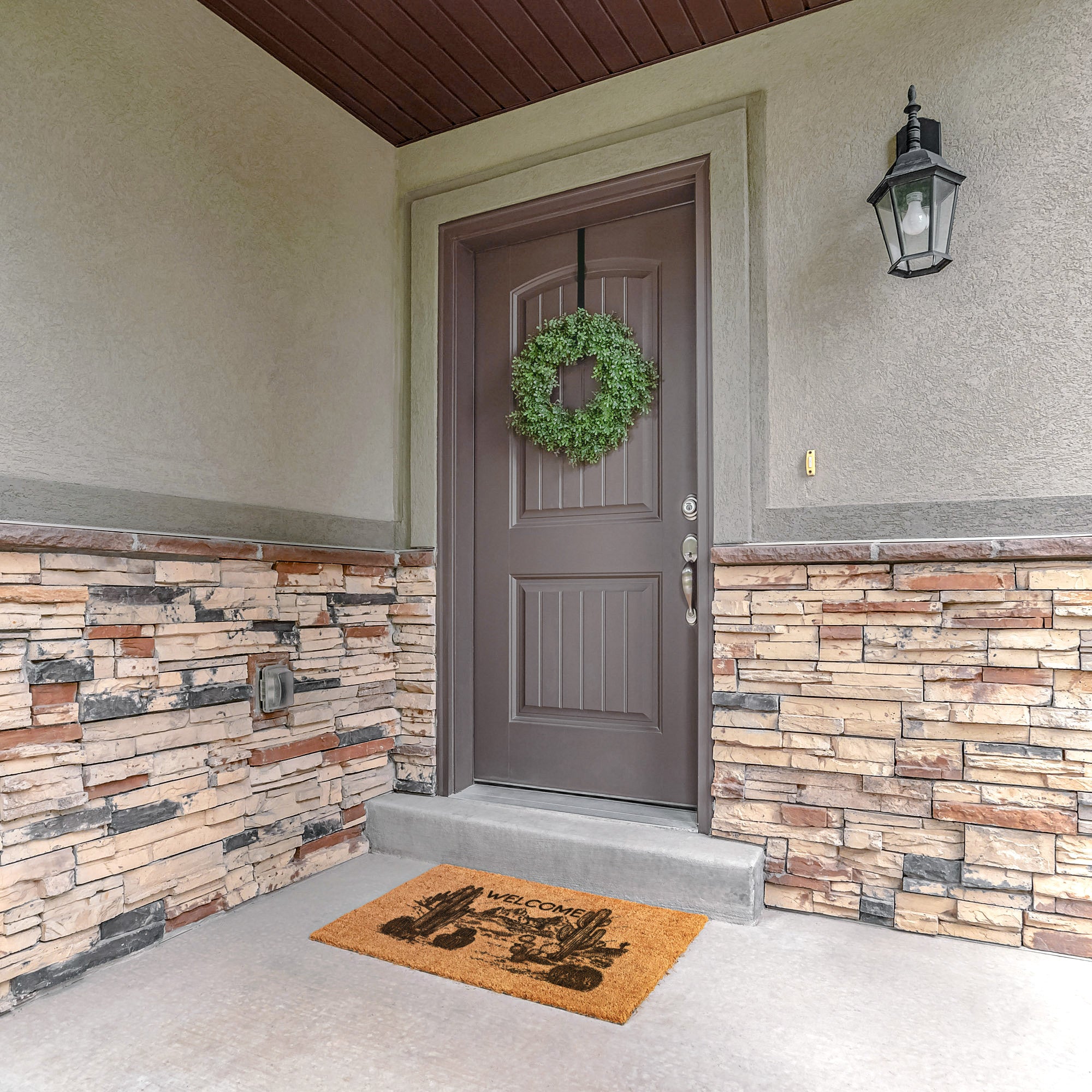 Desert Scene Welcome Doormat - Heavy Duty Outdoor Entrance Mat for Home & Patio - Perfect for Front Door, Backyard, and High Traffic Areas