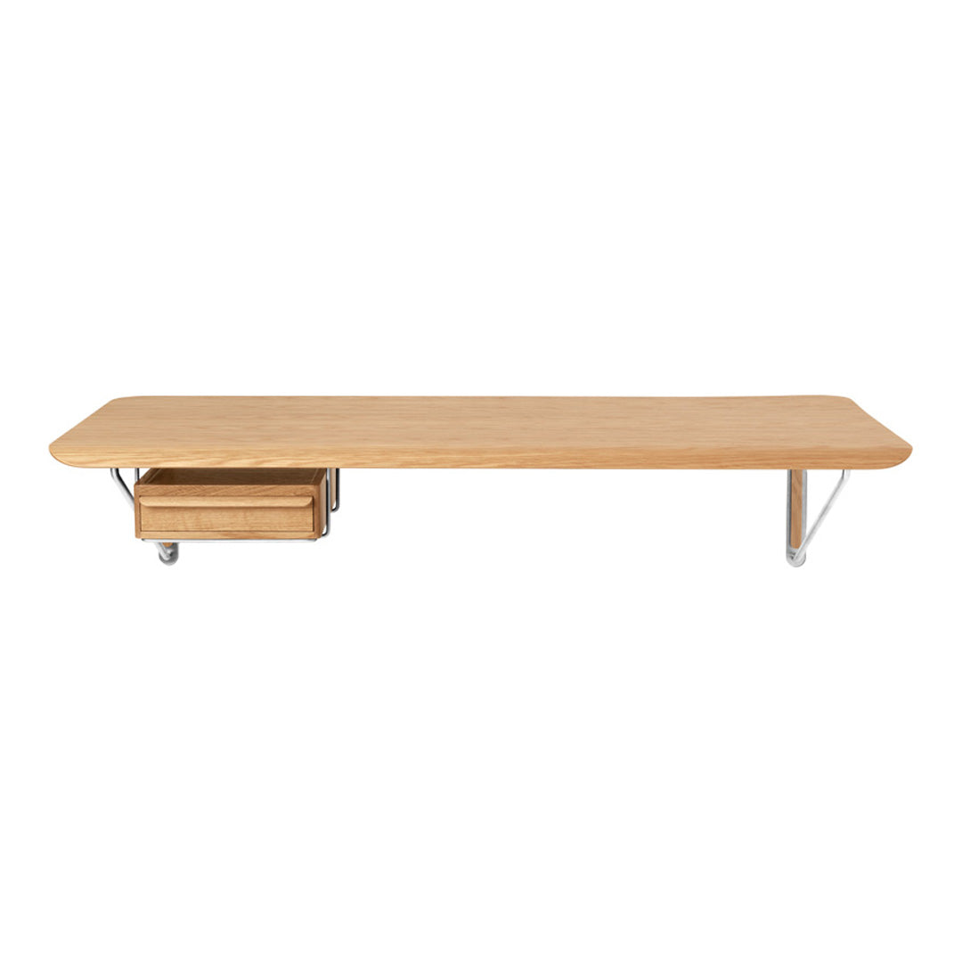 AB019 Wall-Mounted Desk with Drawer - Space-Saving Home Office & Study Workstation for Small Rooms