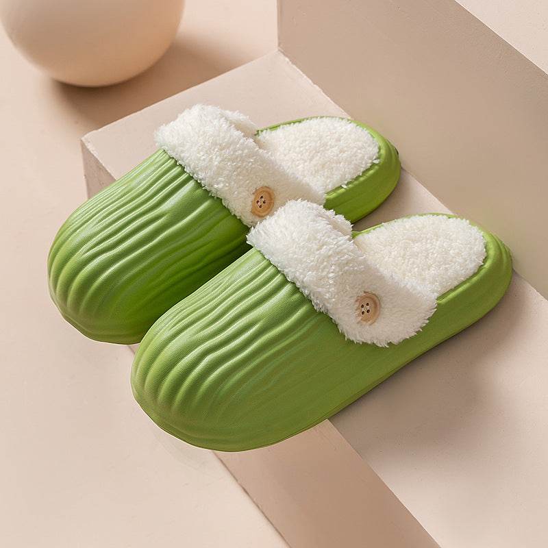 CozySwap: Warm & Comfortable Indoor Outdoor Slippers with Removable Fur Lining - Perfect for Home, Garden, and Travel Use