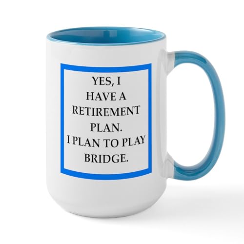 White/Blue Inside - Bridge Mugs