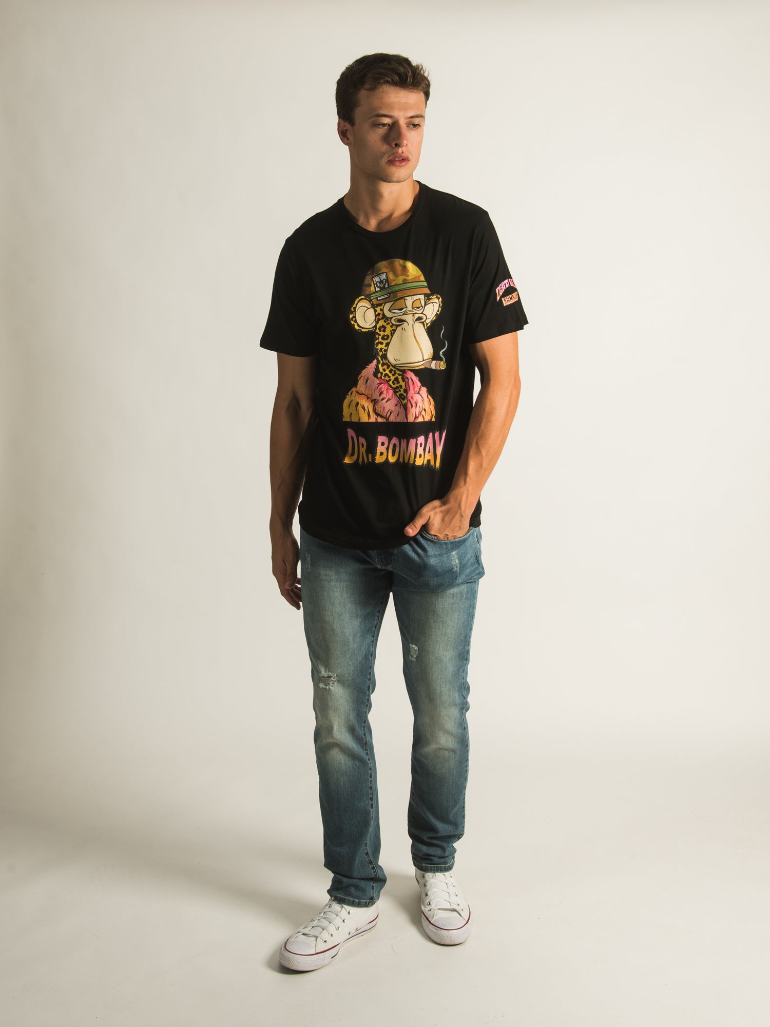 Crooks & Castles Dr Bombay Graphic T-Shirt - Men's Streetwear Tee for Casual Wear & Urban Fashion