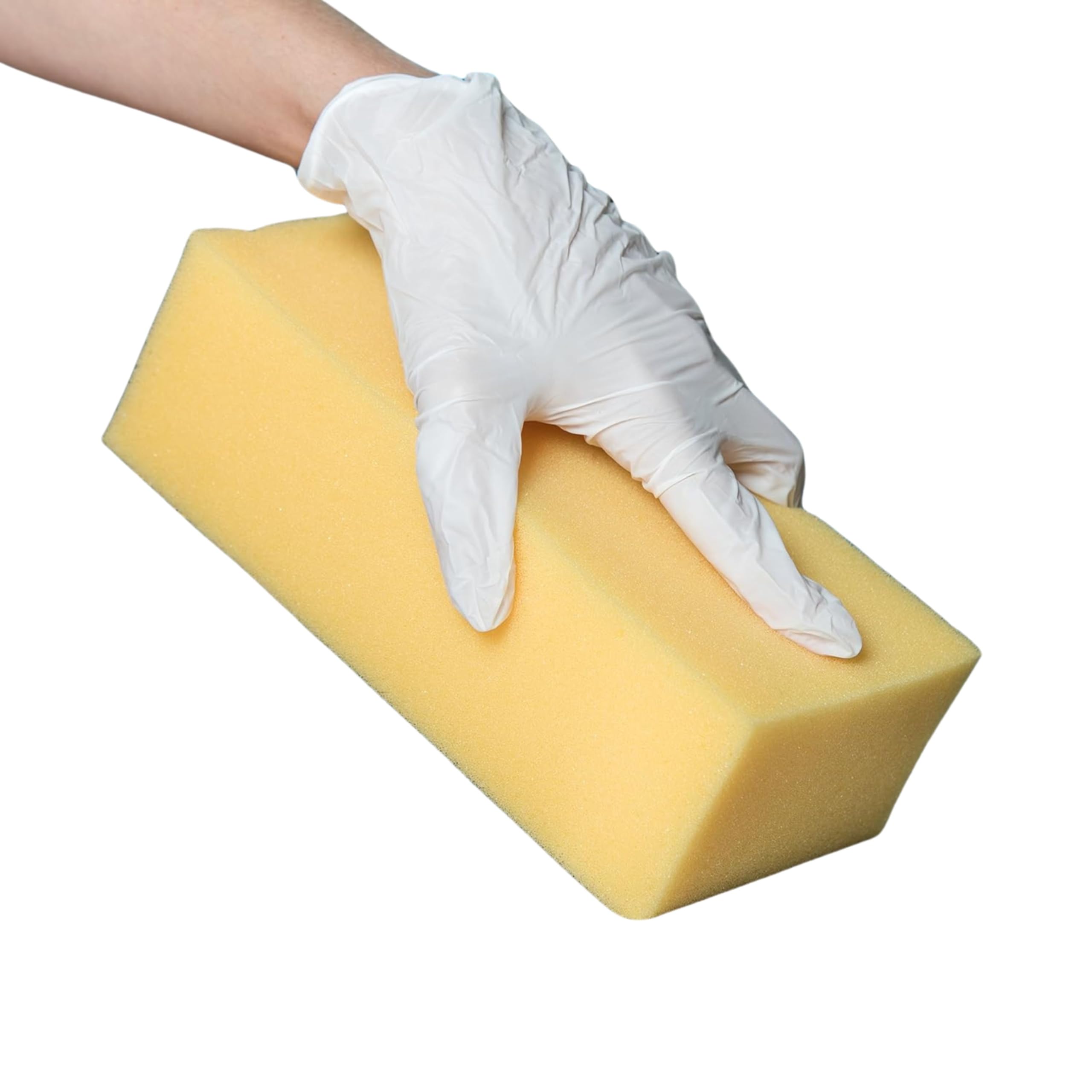 Carlisle FoodService Extra Large Commercial Sponge 8.25 Inch - Yellow (Pack of 24) - Heavy Duty Cleaning for Restaurants, Kitchens & Industrial Use
