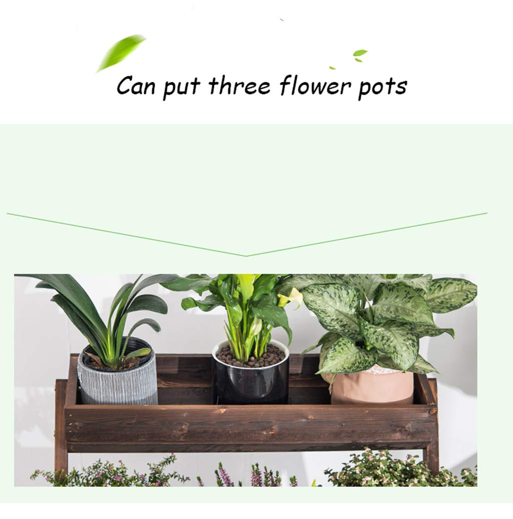3-Tier Wooden Flower Stand Storage Shelf - Plant Pot Holder & Bonsai Display Rack for Succulents | Perfect Gardening Gift for Outdoor & Indoor Gardens, Balcony Decor, Patio Plant Organizer