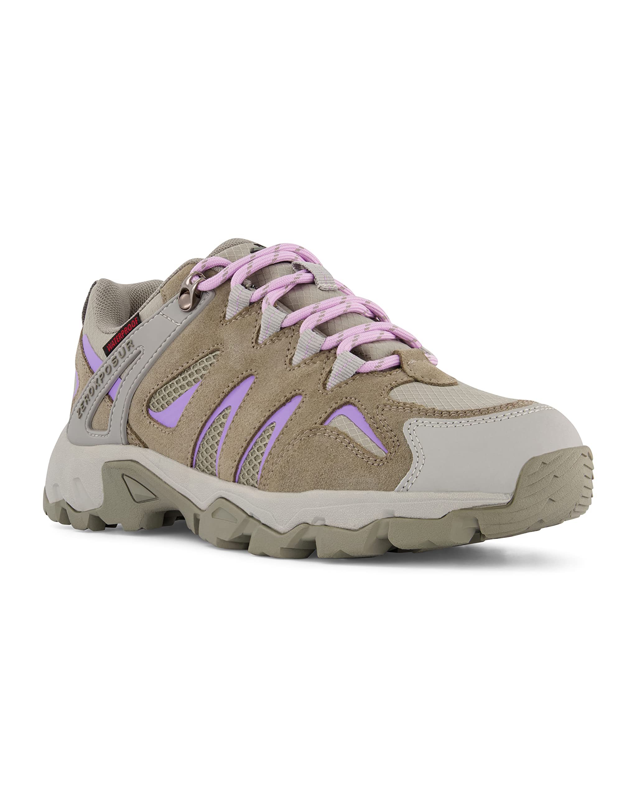 ZeroXposur Women's Colorado Lo Waterproof Hiking Boots - Lightweight Outdoor Shoes for Women - Non-Slip Trail Walking Boots - Perfect for Hiking, Camping & Mountain Adventures