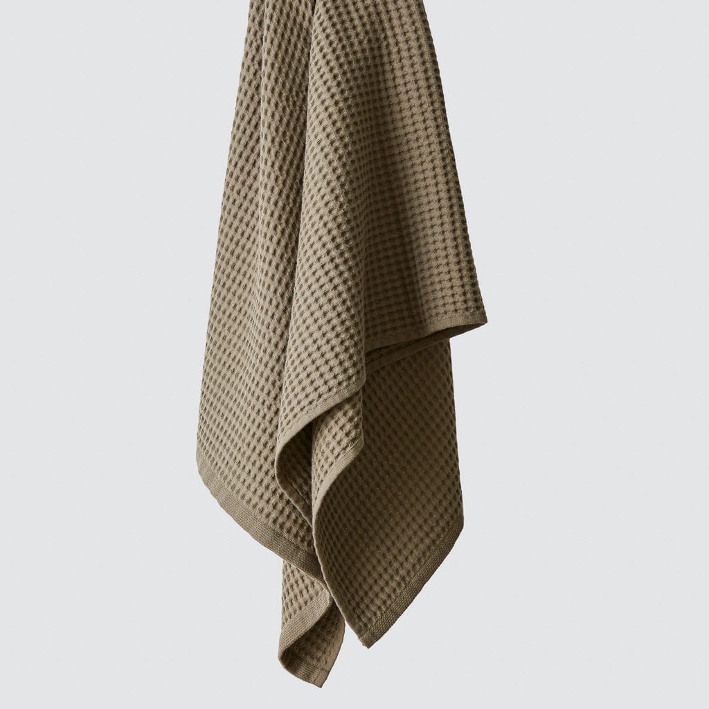 Mara Organic Waffle Bath Towel Set - 100% Cotton, Ultra Soft & Absorbent - Perfect for Spa, Bathroom & Luxury Home Use