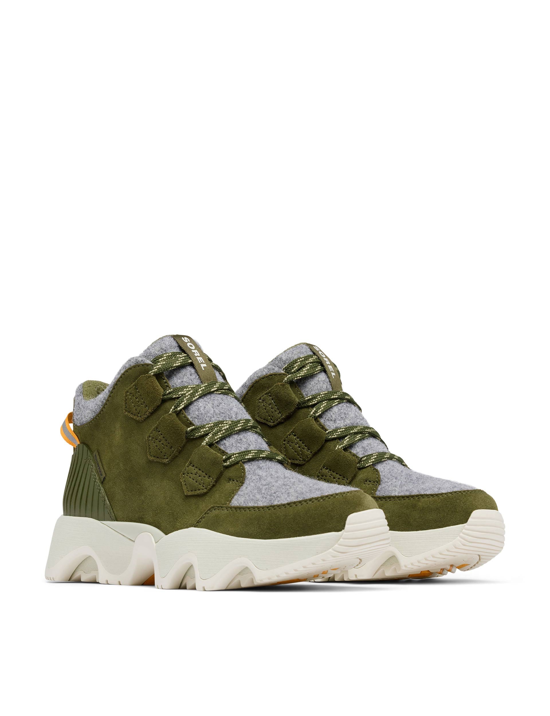 Kinetic Impact Caribou Plus Waterproof Sneaker Boots for Men & Women - Utility Green/Light Aloe - Hiking, Outdoor, Winter & Work Boots for All Terrain
