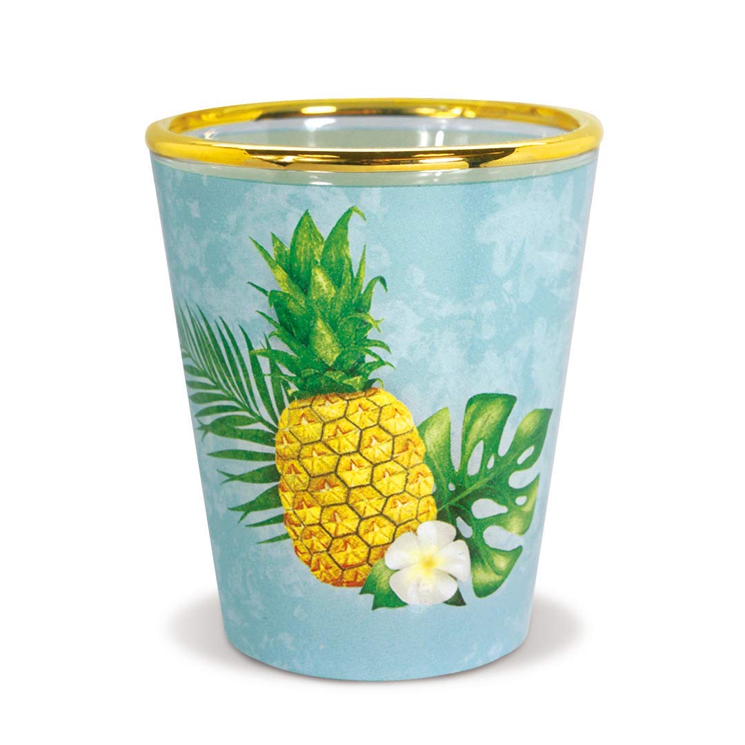 Hawaiian Coastal Island Inspired Shot Glass - Life is Sweet - Perfect for Tropical Cocktails, Beach Parties & Vacation Themed Events