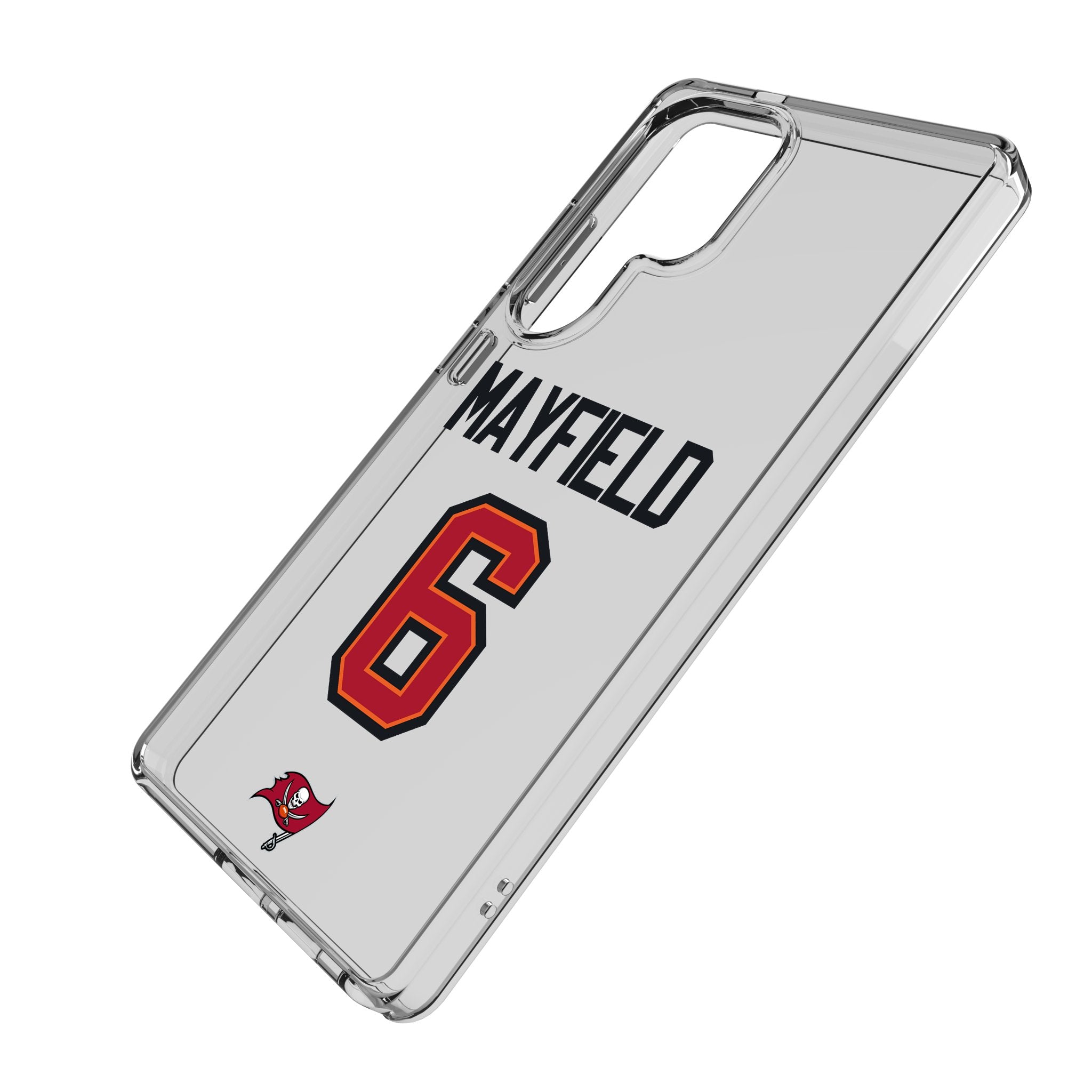 Baker Mayfield Tampa Bay Buccaneers NFL Football 6 Game Tactic Clear Phone Case for Samsung Galaxy - Perfect for Game Day & Fan Support